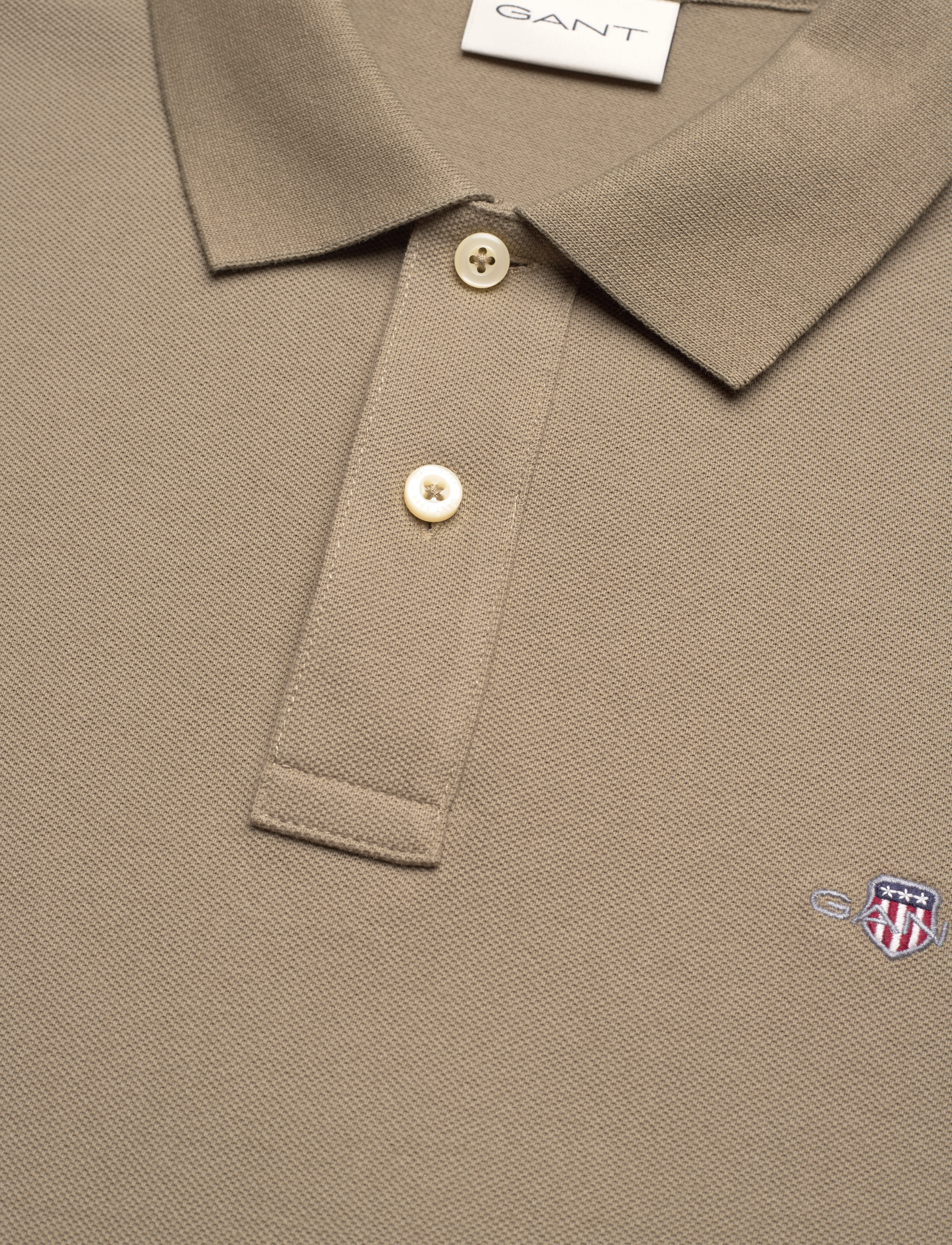 Gant - Classic Regular Polo Shirt - kortærmede poloer - dried clay - 2
