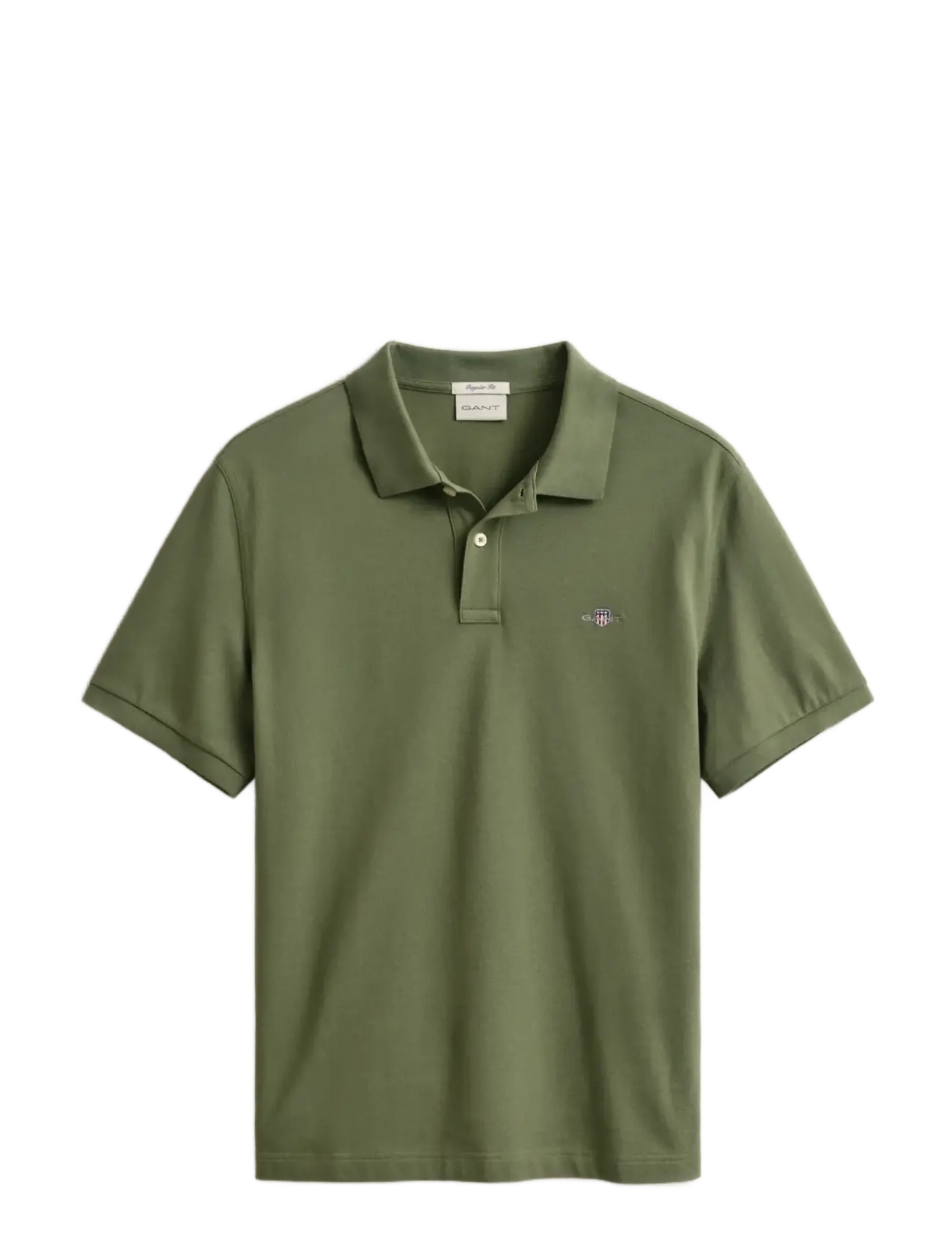 Gant - Classic Regular Polo Shirt - kortærmede poloer - dry herb green - 1