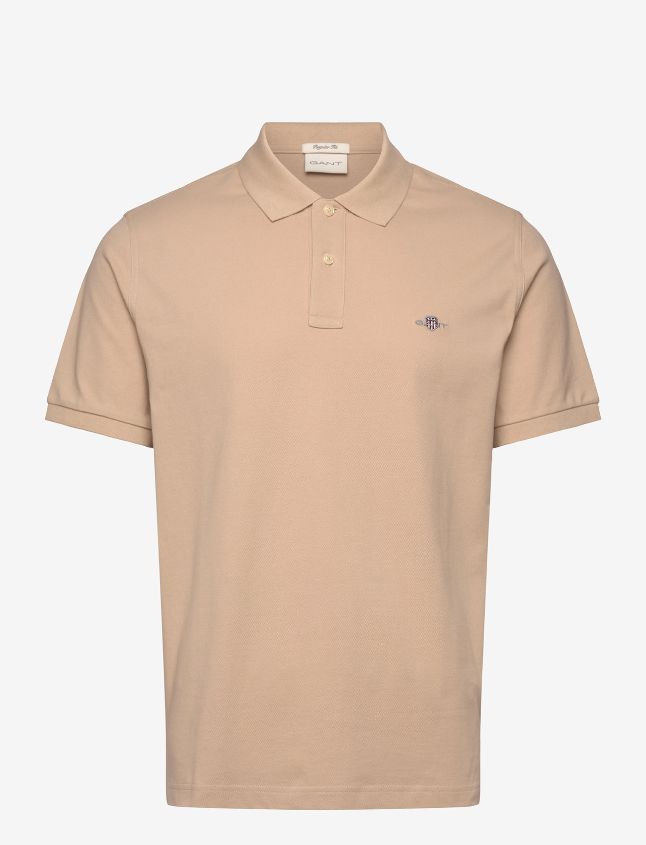 GANT - Classic Regular Polo Shirt - short-sleeved polos - dry sand - 1