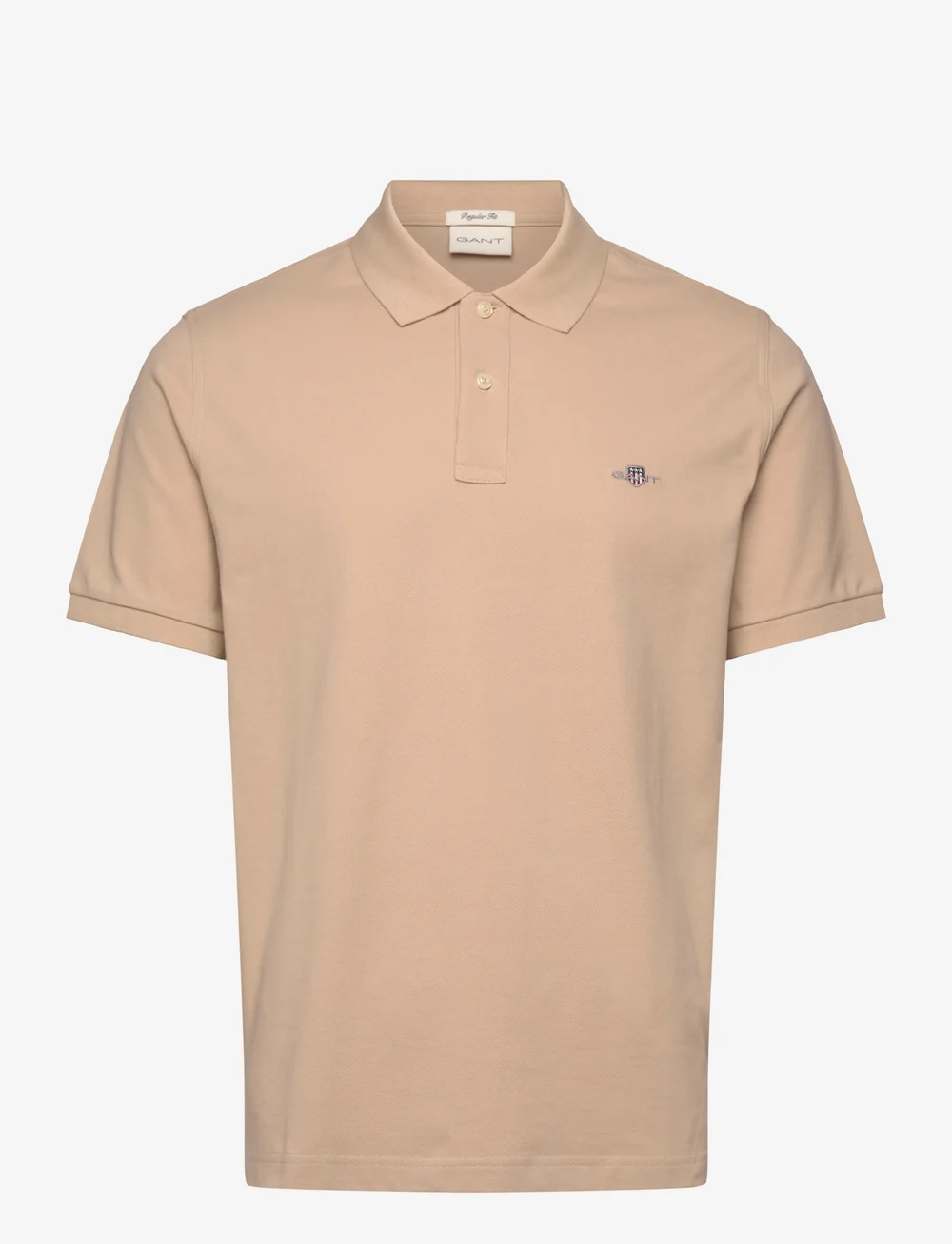 GANT - REG SHIELD SS PIQUE POLO - polo shirts - dry sand - 0