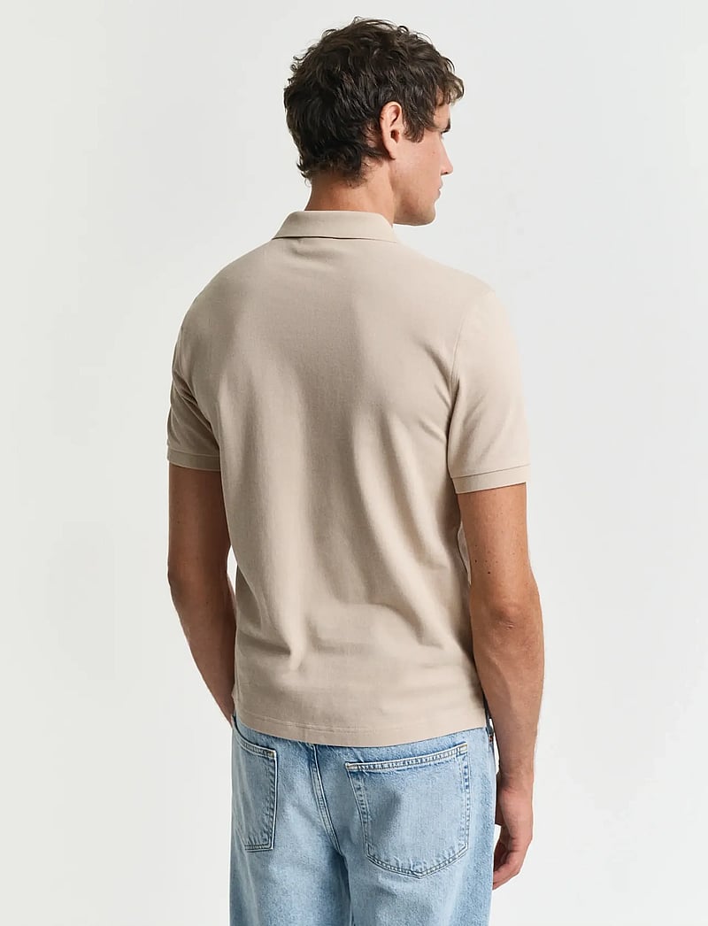 GANT - Classic Regular Polo Shirt - short-sleeved polos - dry sand - 3
