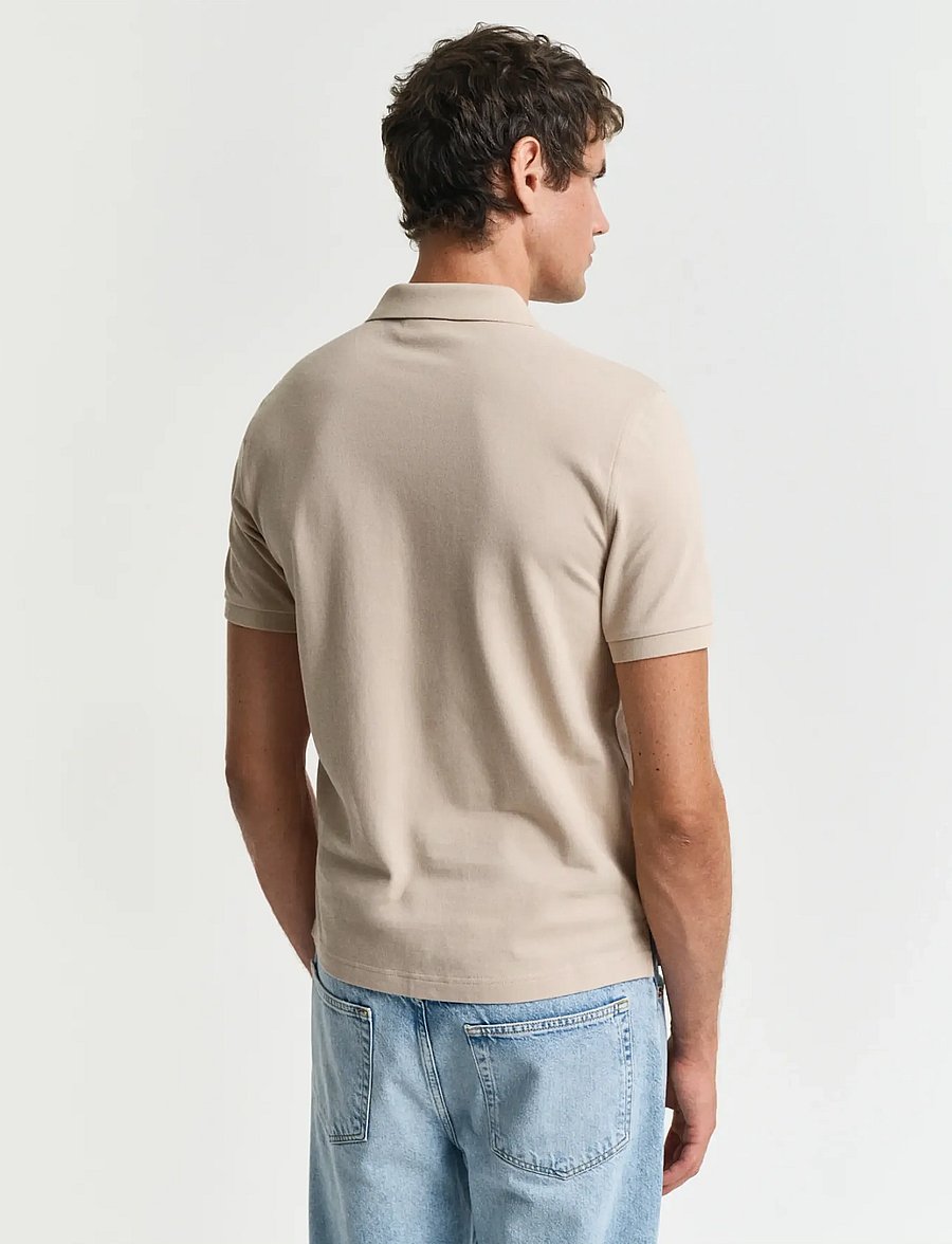 Gant - Classic Regular Polo Shirt - lühikeste varrukatega polod - dry sand - 3