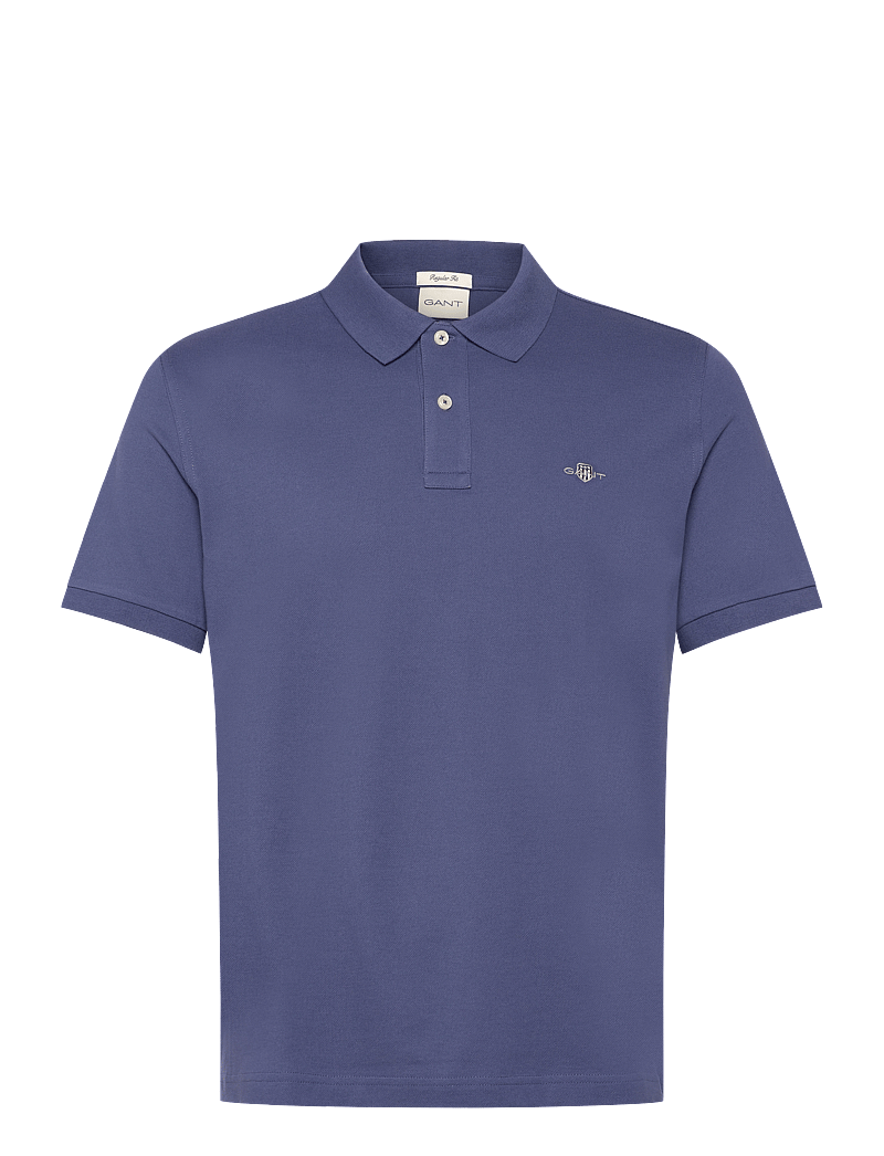 Gant - Classic Regular Polo Shirt - lühikeste varrukatega polod - dusty navy - 1