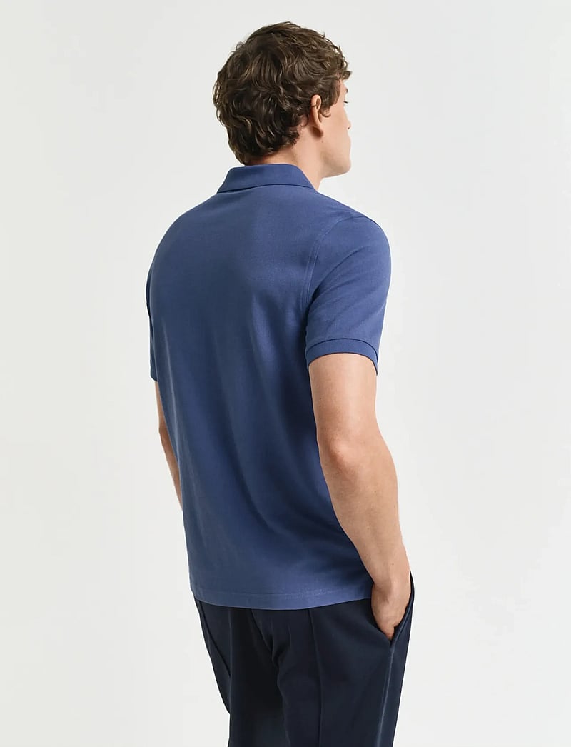 Gant - Classic Regular Polo Shirt - lühikeste varrukatega polod - dusty navy - 3