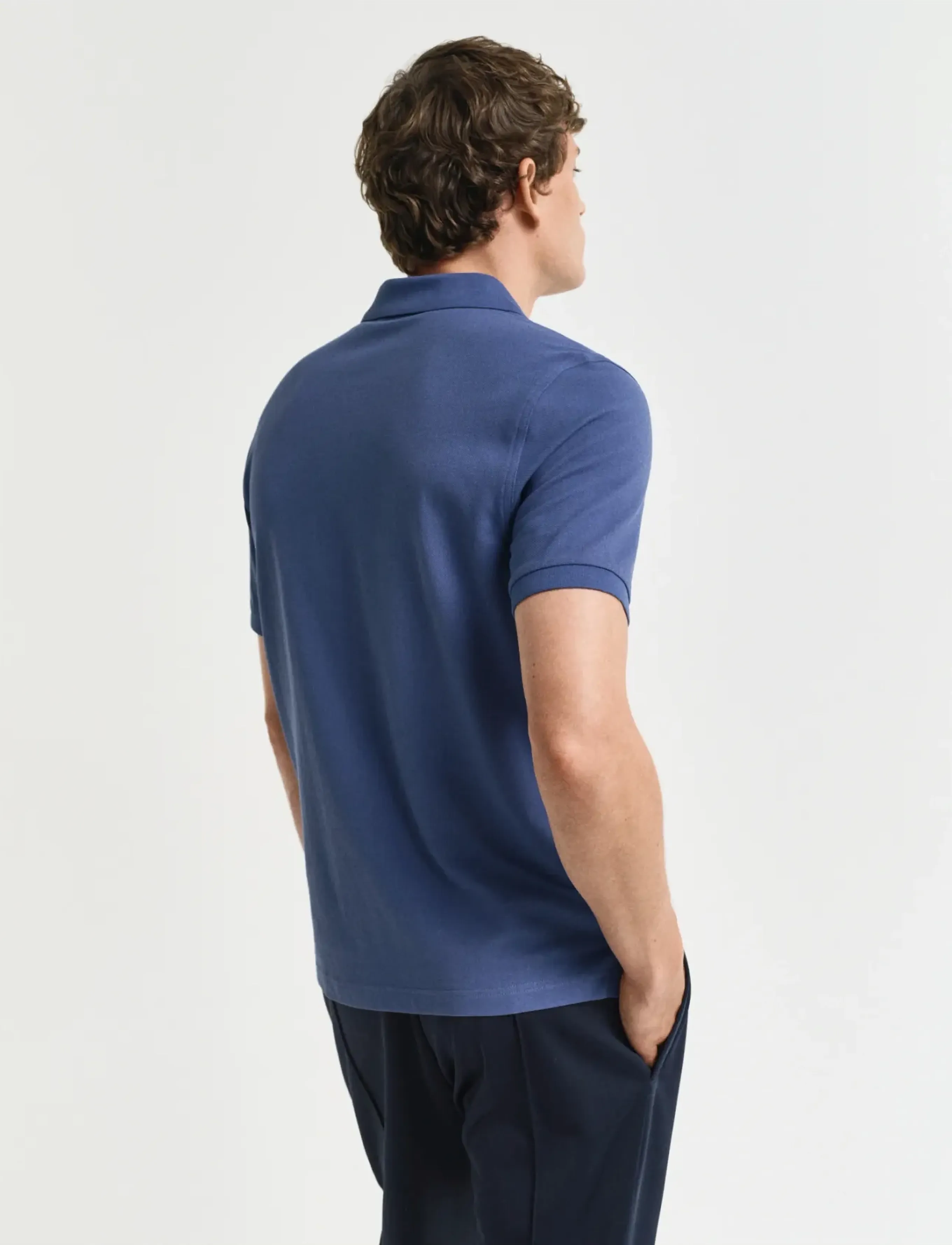 Gant - Classic Regular Polo Shirt - kurzärmelig - dusty navy - 3