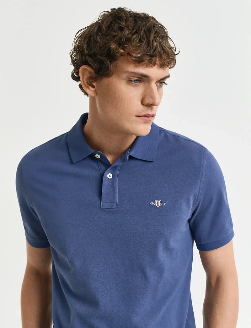 Gant - Classic Regular Polo Shirt - lühikeste varrukatega polod - dusty navy - 4