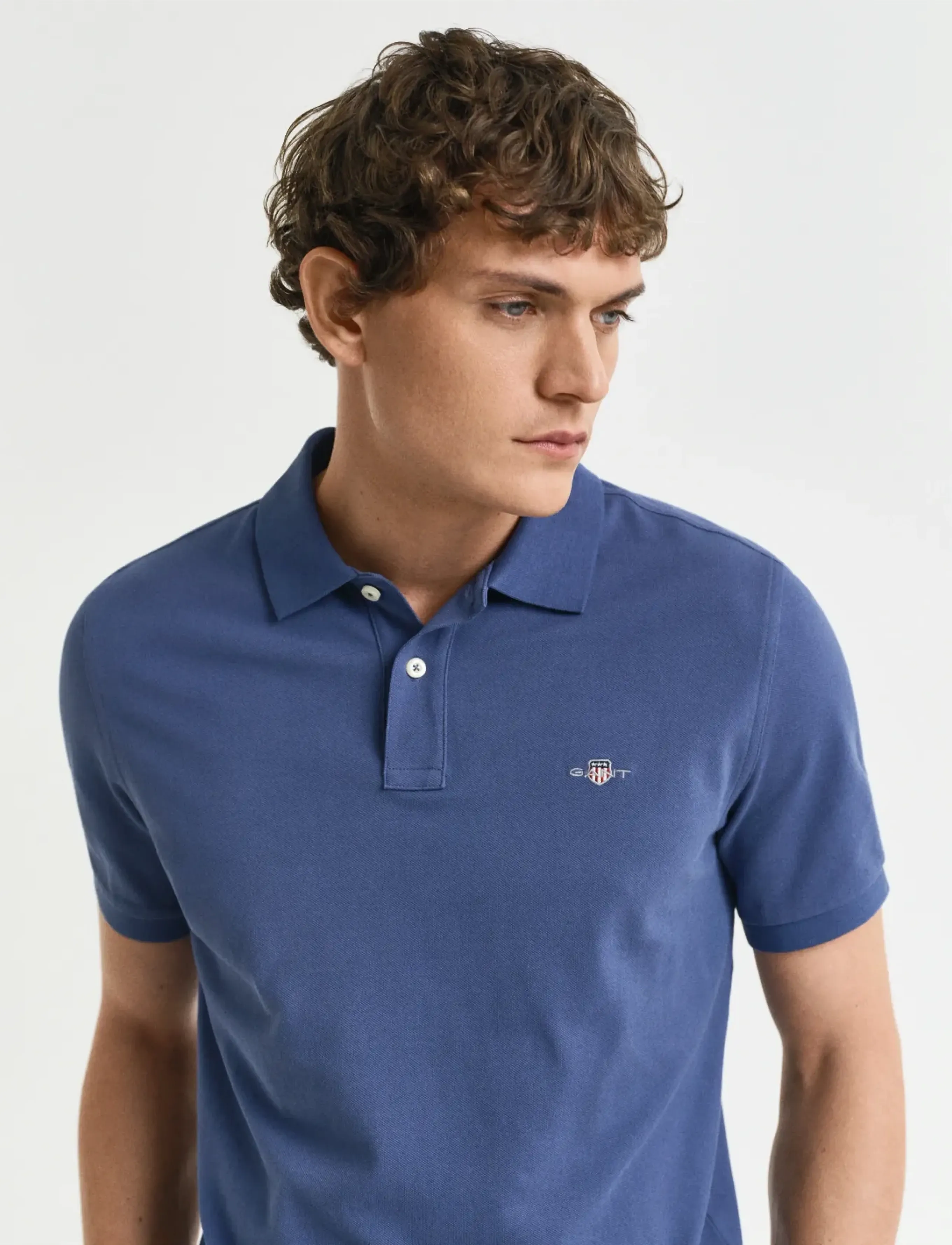 Gant - Classic Regular Polo Shirt - kurzärmelig - dusty navy - 4