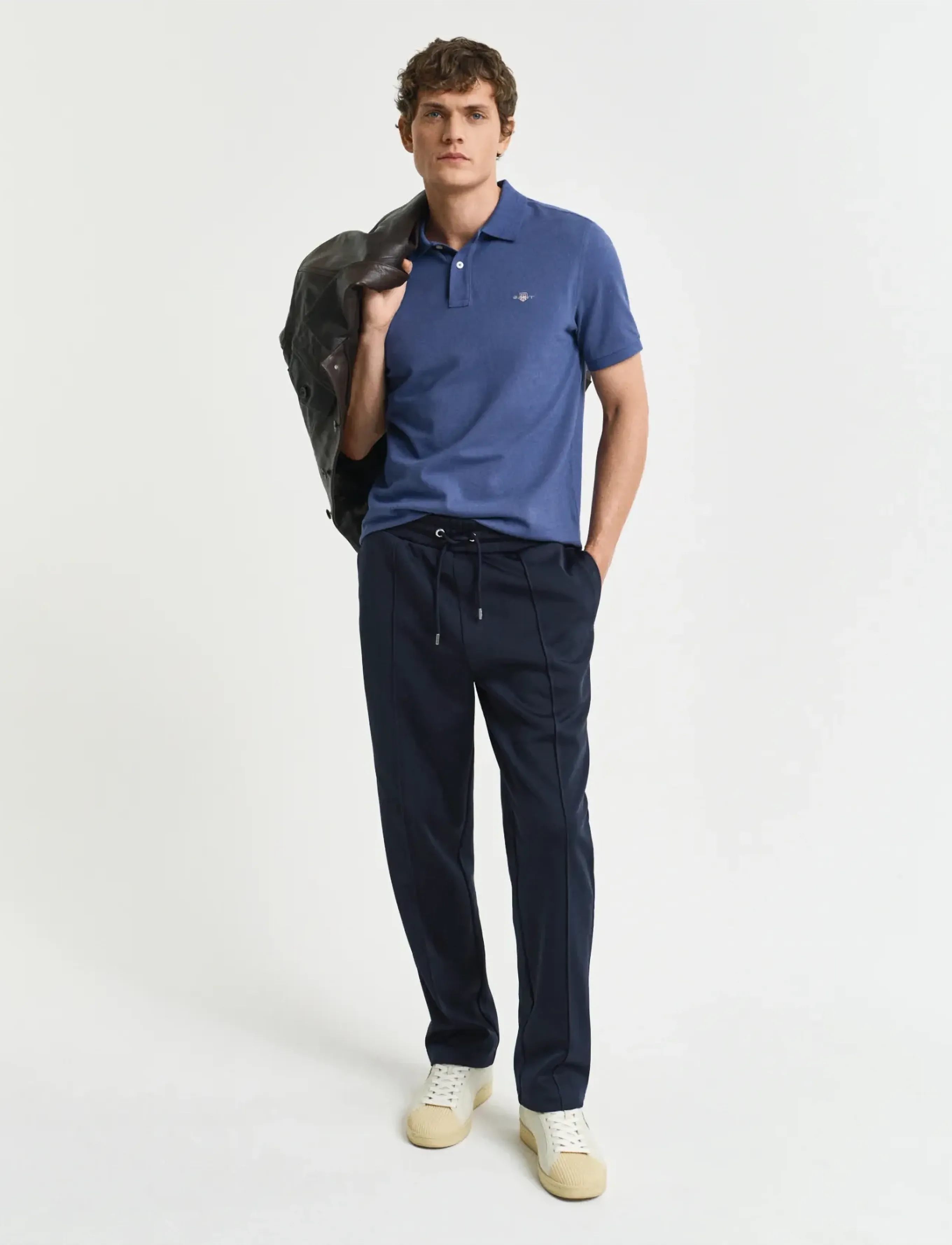 Gant - Classic Regular Polo Shirt - kurzärmelig - dusty navy - 5