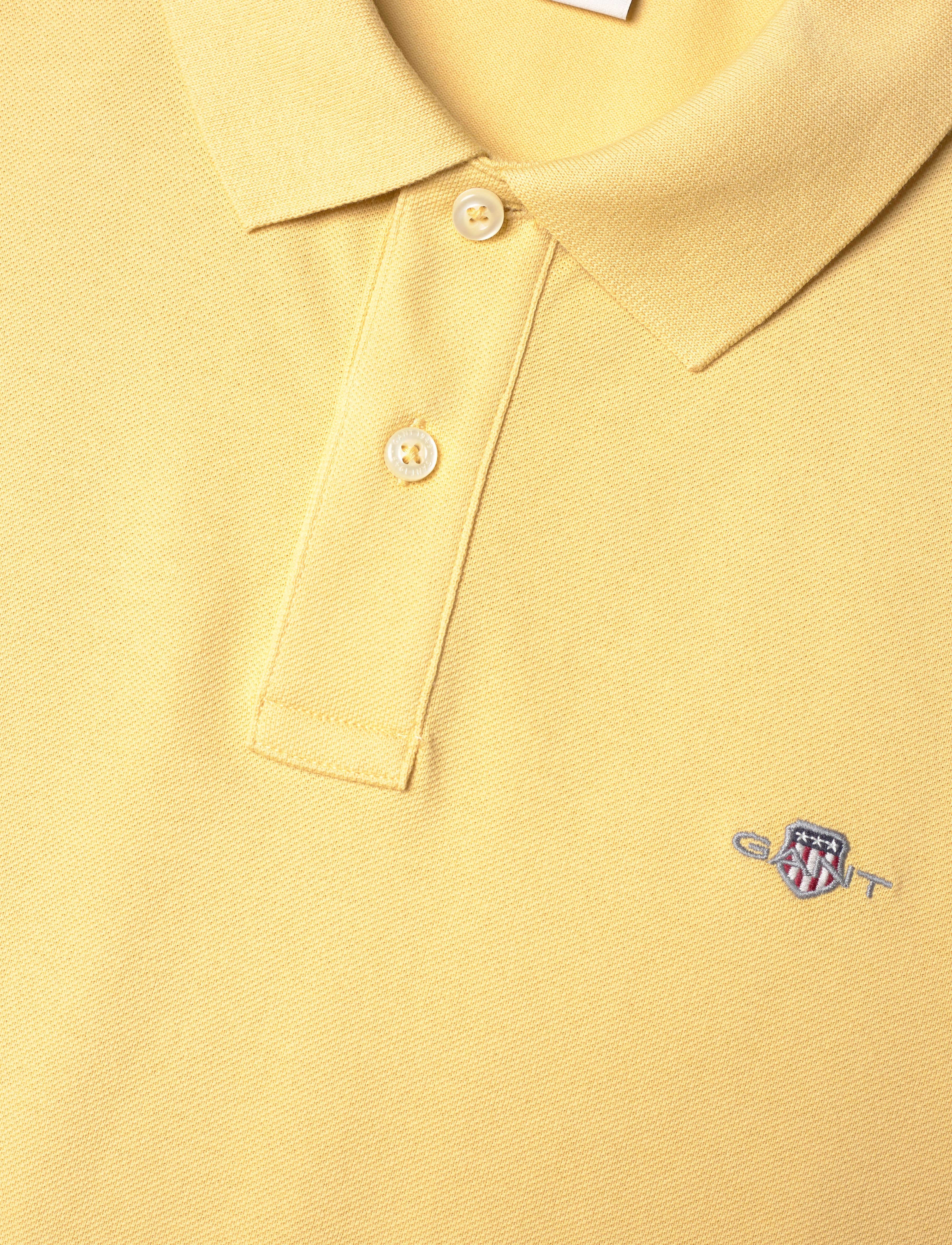 Gant - Classic Regular Polo Shirt - kurzärmelig - dusty yellow - 2