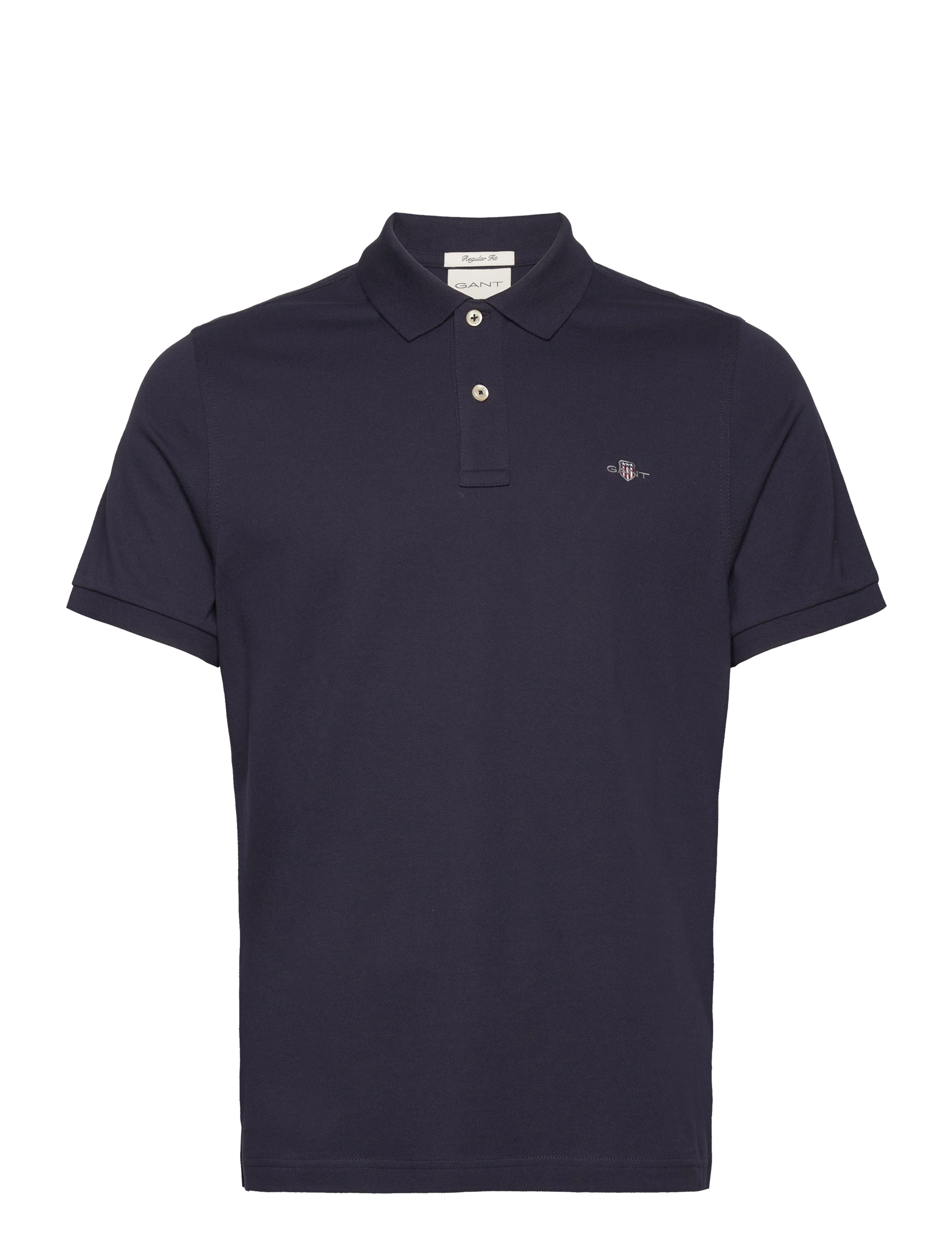 REG SHIELD SS PIQUE POLO - EVENING BLUE