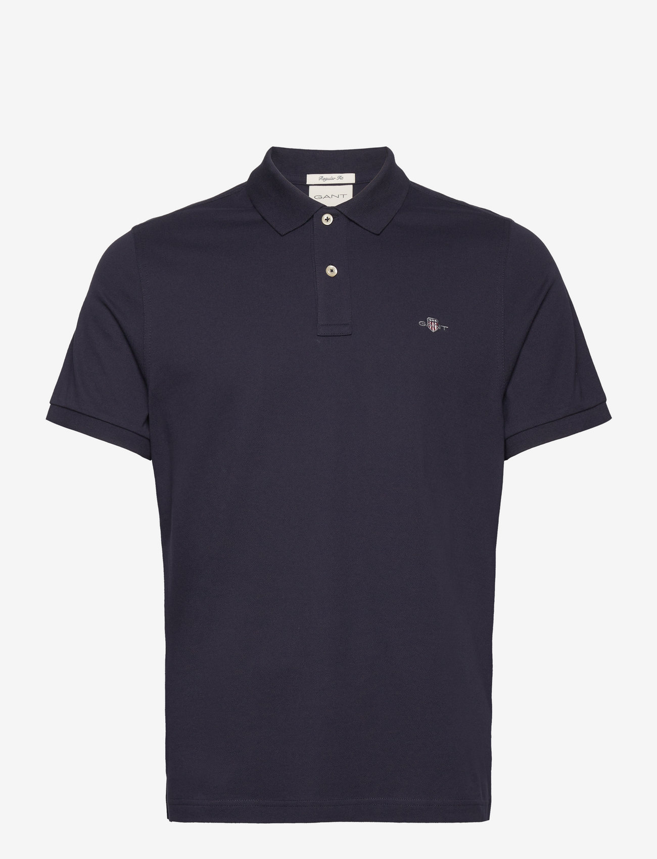 GANT - REG SHIELD SS PIQUE POLO - kurzärmelig - evening blue - 1