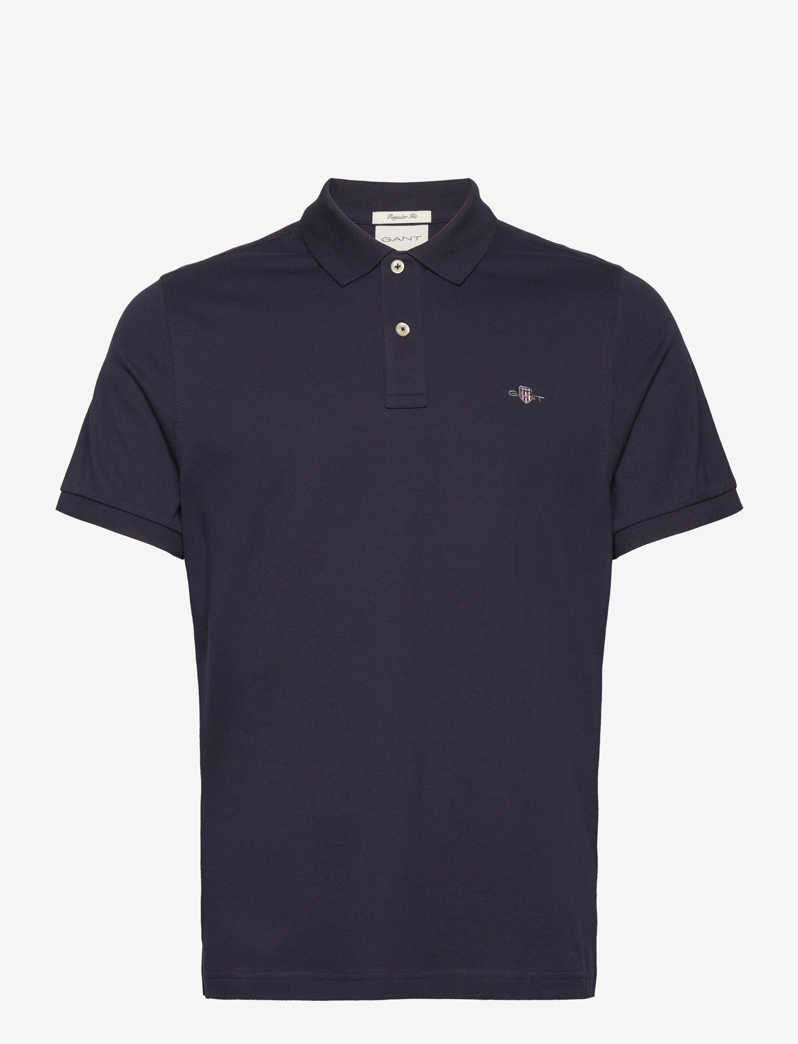 Gant - Classic Regular Polo Shirt - short-sleeved polos - evening blue - 1