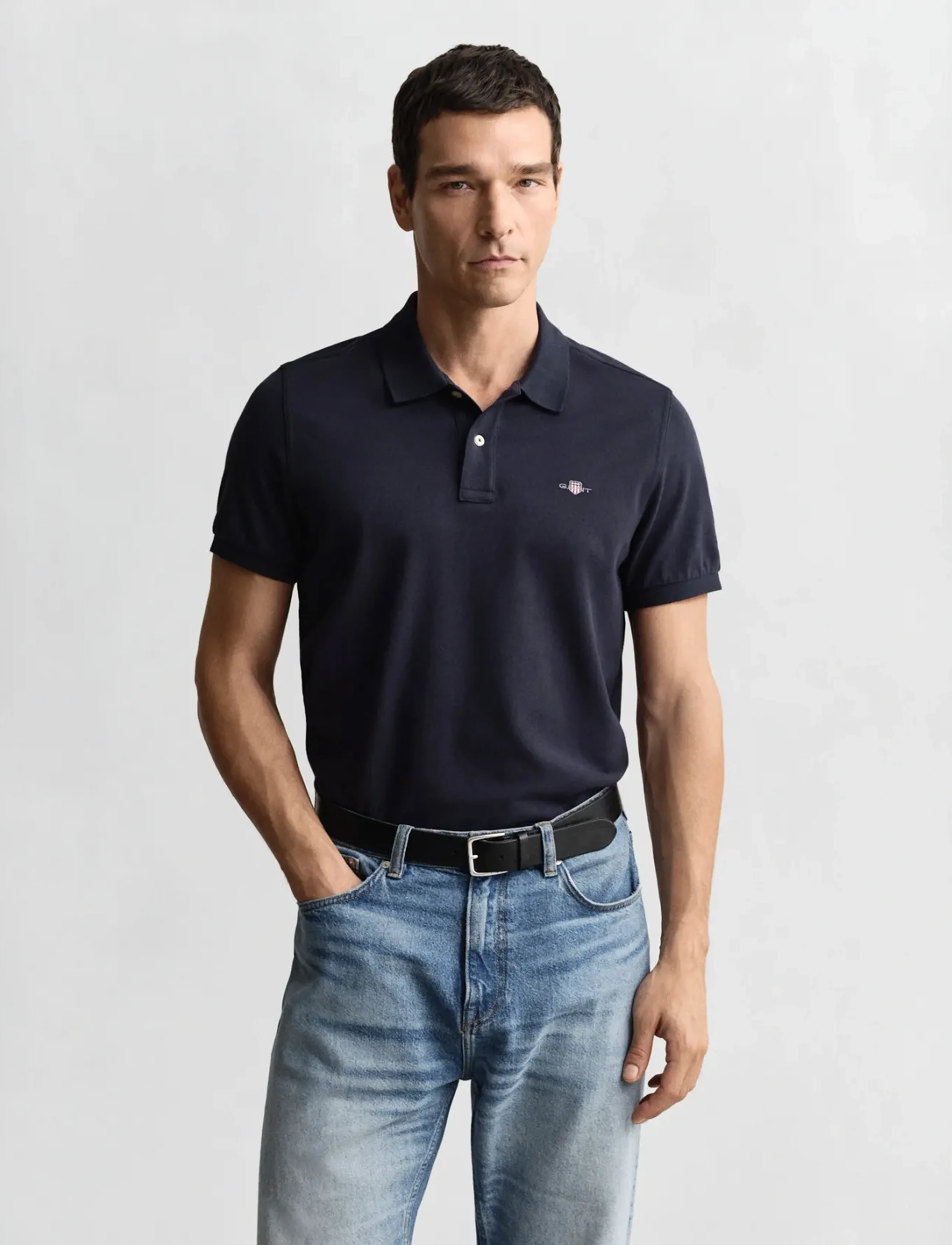 Gant Classic Regular Polo Shirt - Gant - EVENING BLUE / navy