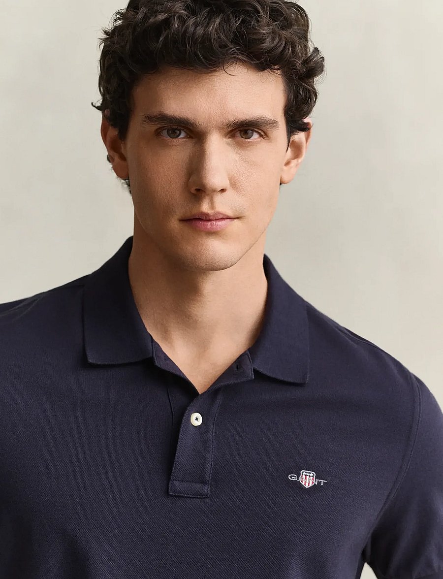 Gant - Classic Regular Polo Shirt - lühikeste varrukatega polod - evening blue - 5