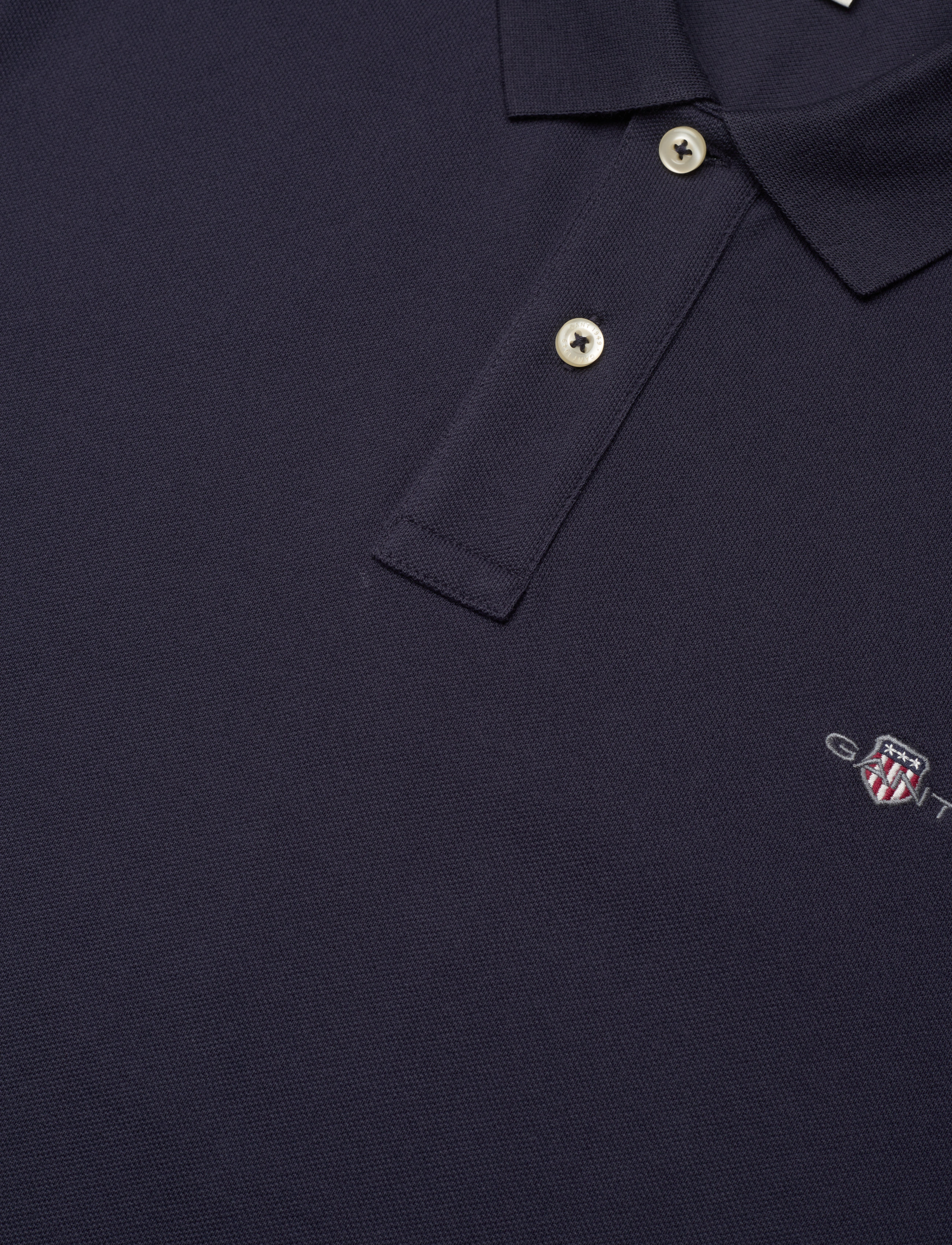 Gant - REG SHIELD SS PIQUE POLO - lühikeste varrukatega polod - evening blue - 5