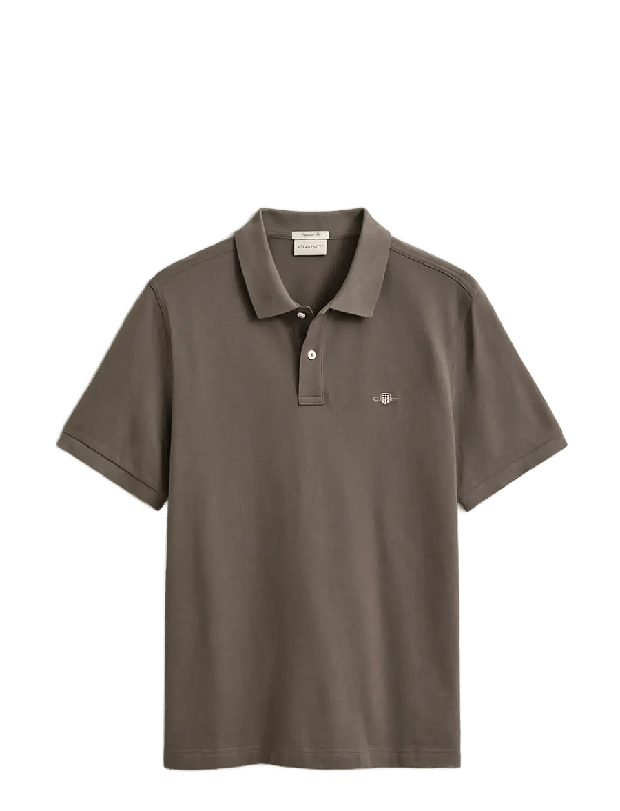 Gant - Classic Regular Polo Shirt - krótki rękaw - faded taupe - 1