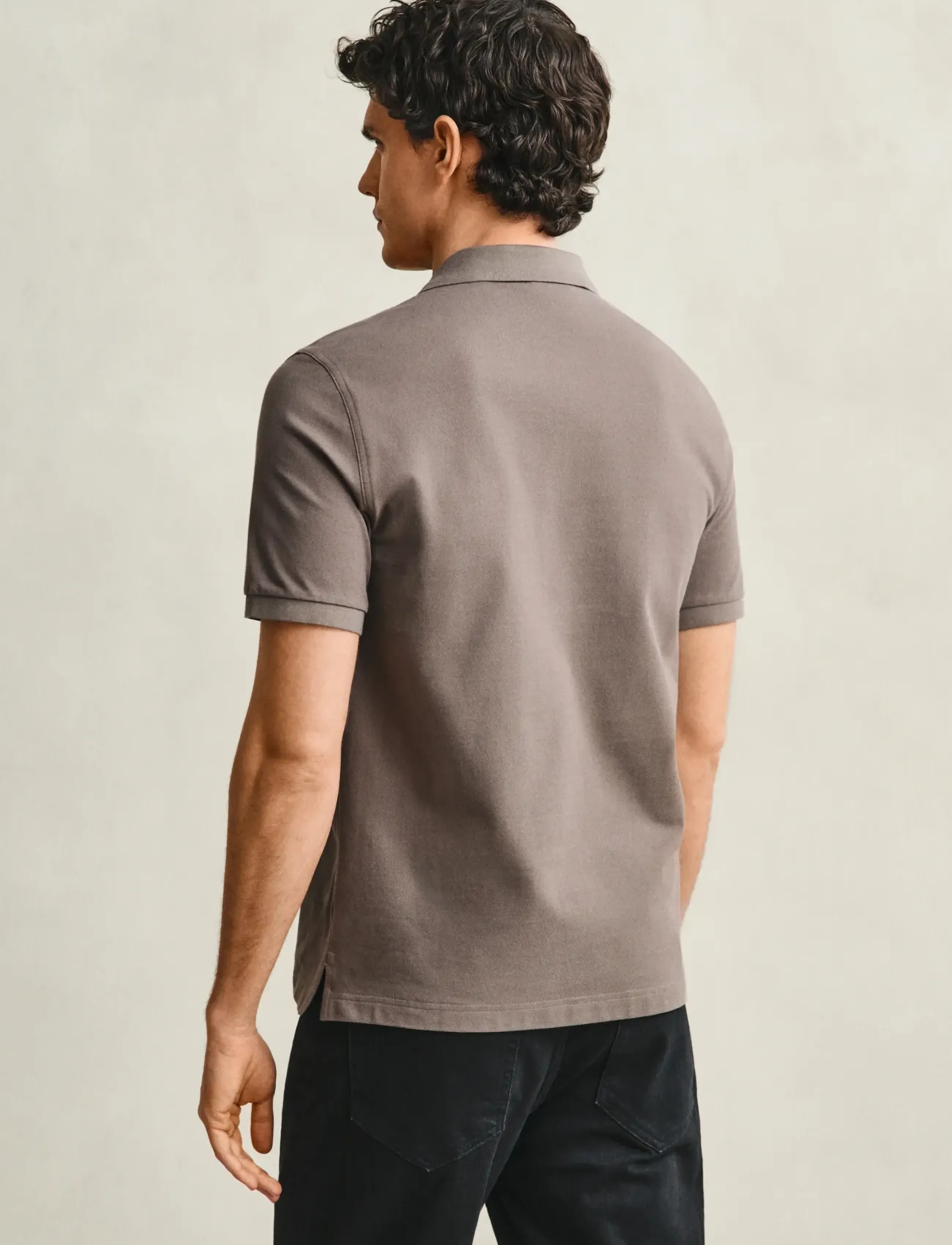 Gant - Classic Regular Polo Shirt - krótki rękaw - faded taupe - 3