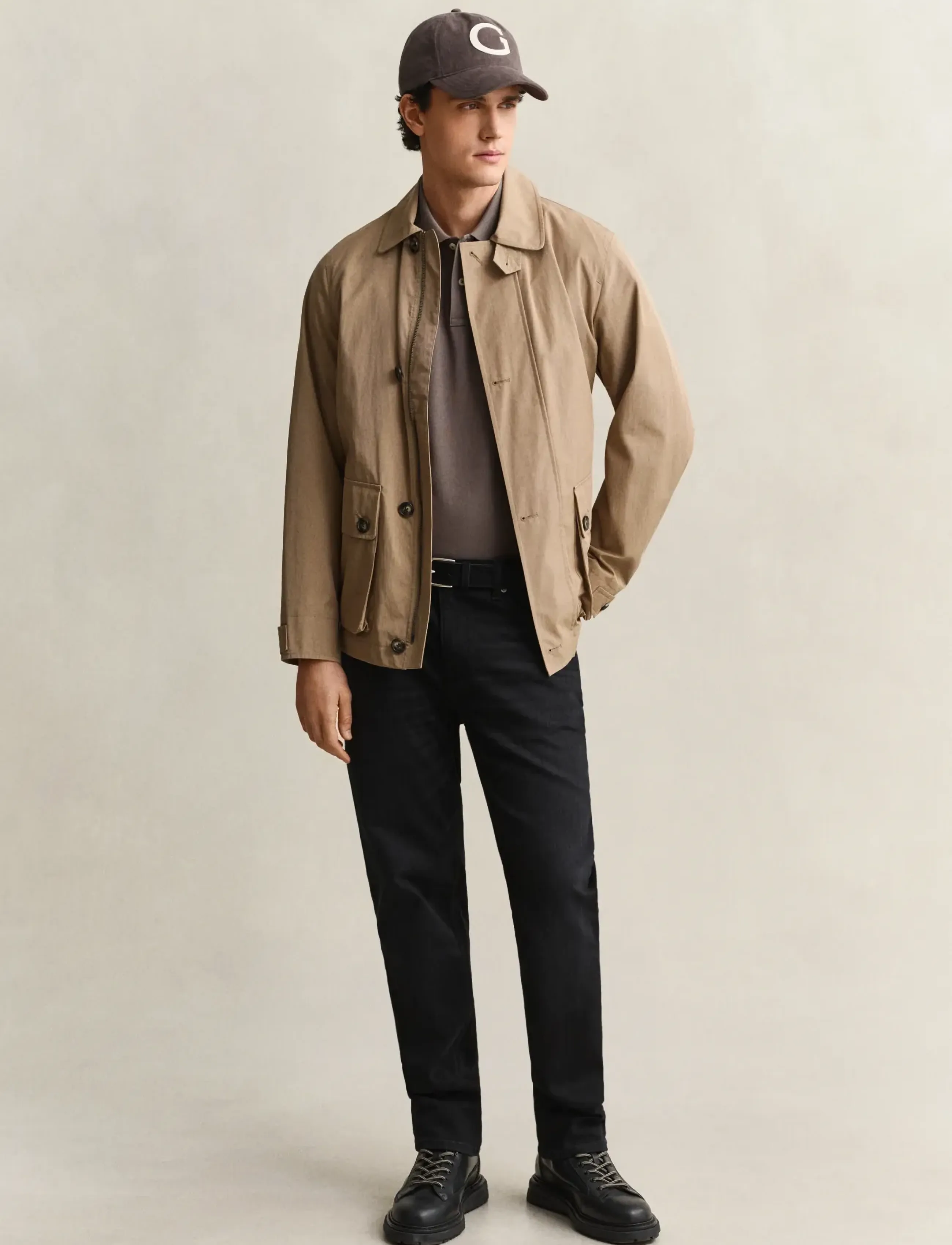 Gant - Classic Regular Polo Shirt - krótki rękaw - faded taupe - 4