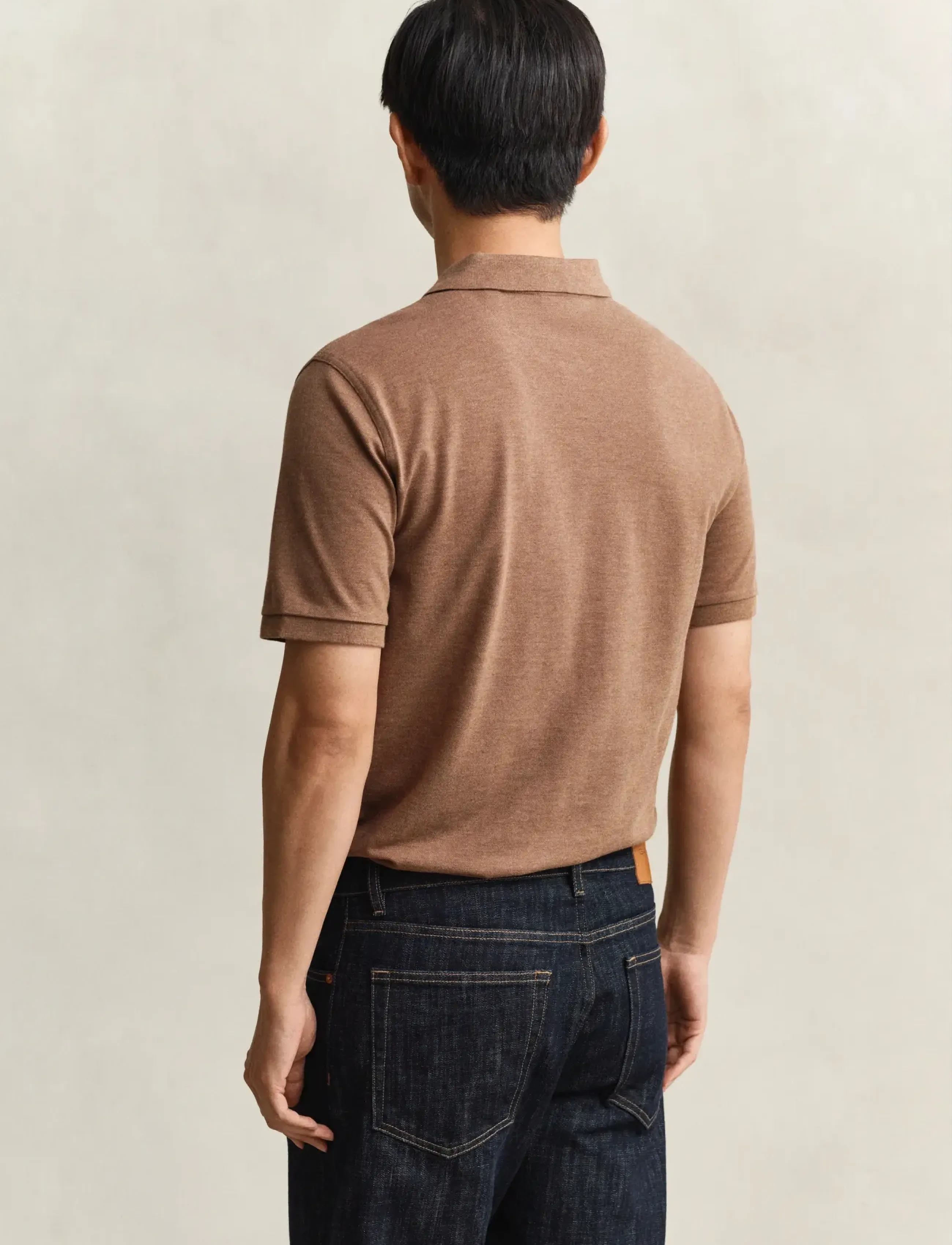 Gant - Classic Regular Polo Shirt - lühikeste varrukatega polod - hazelnut melange - 2