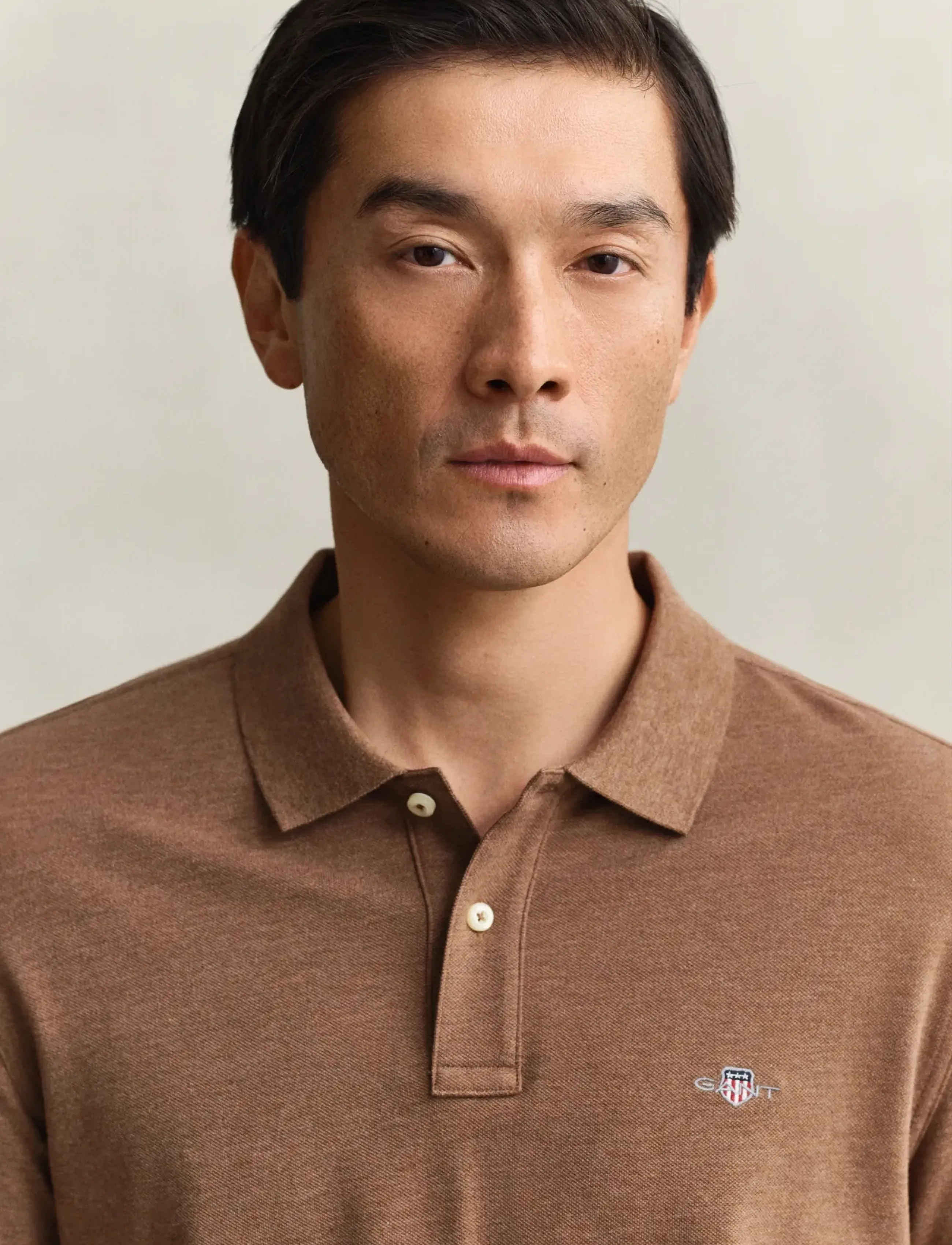 Gant - Classic Regular Polo Shirt - lühikeste varrukatega polod - hazelnut melange - 3