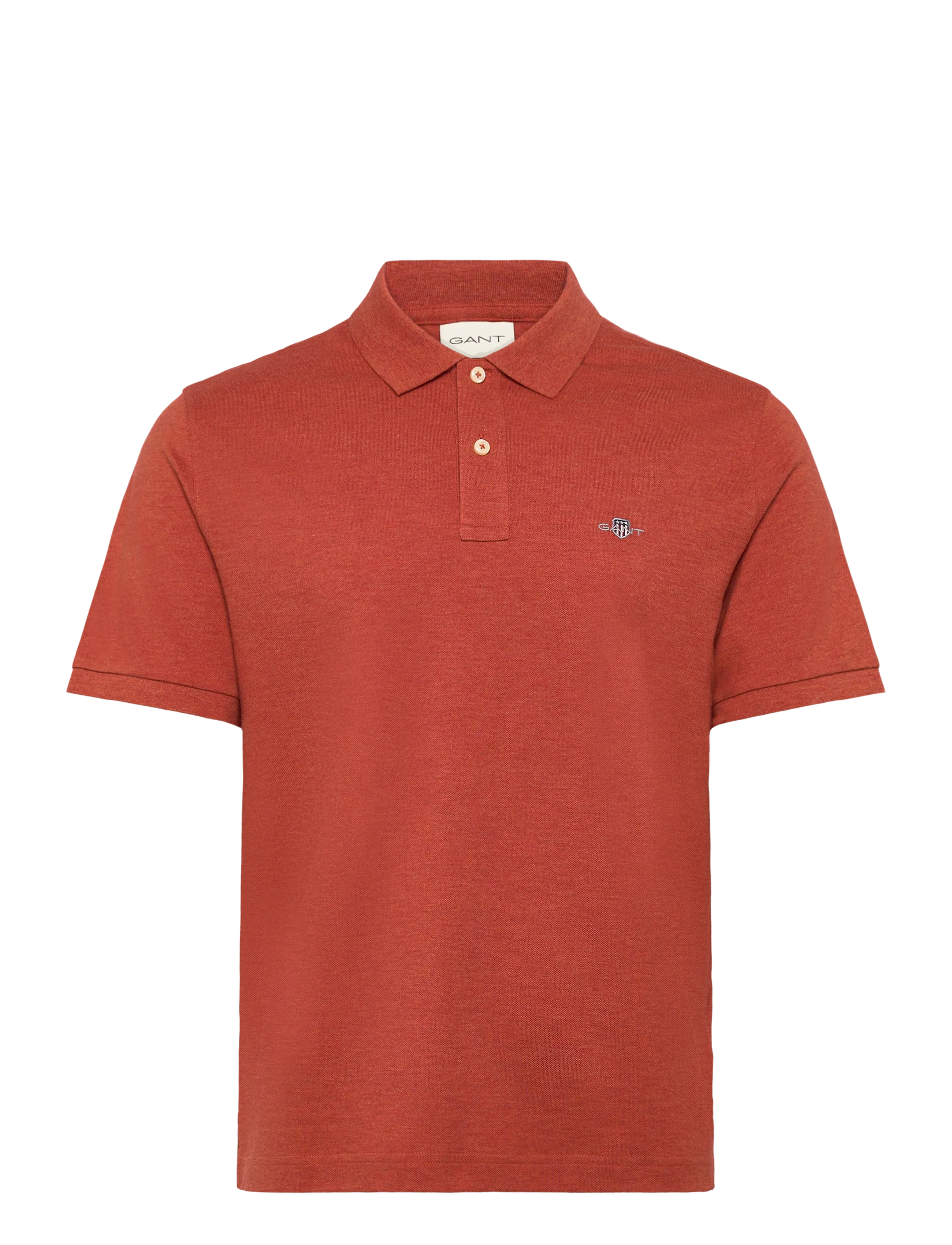 Gant Classic Regular Polo Shirt - Pikéer - IRON RED MELANGE / red