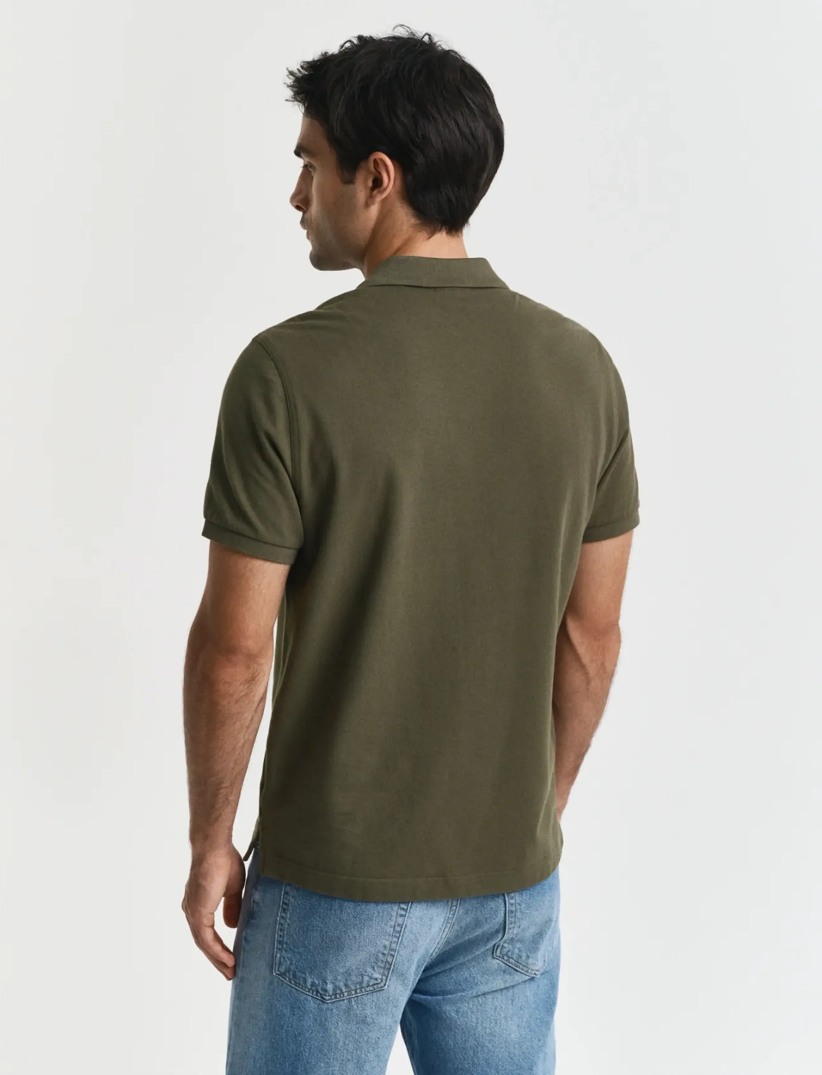 Gant - Classic Regular Polo Shirt - kortærmede poloer - juniper green - 3