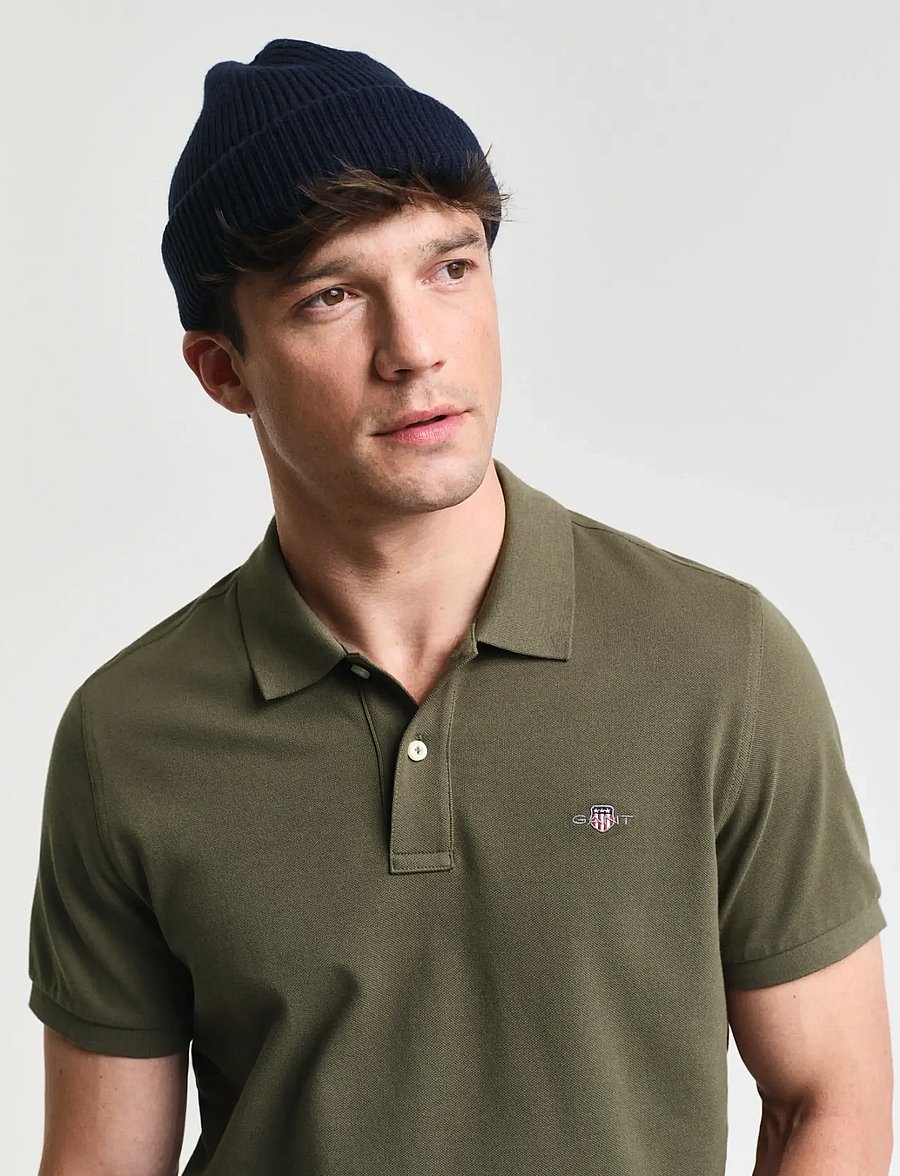 Gant - Classic Regular Polo Shirt - kortærmede poloer - juniper green - 4