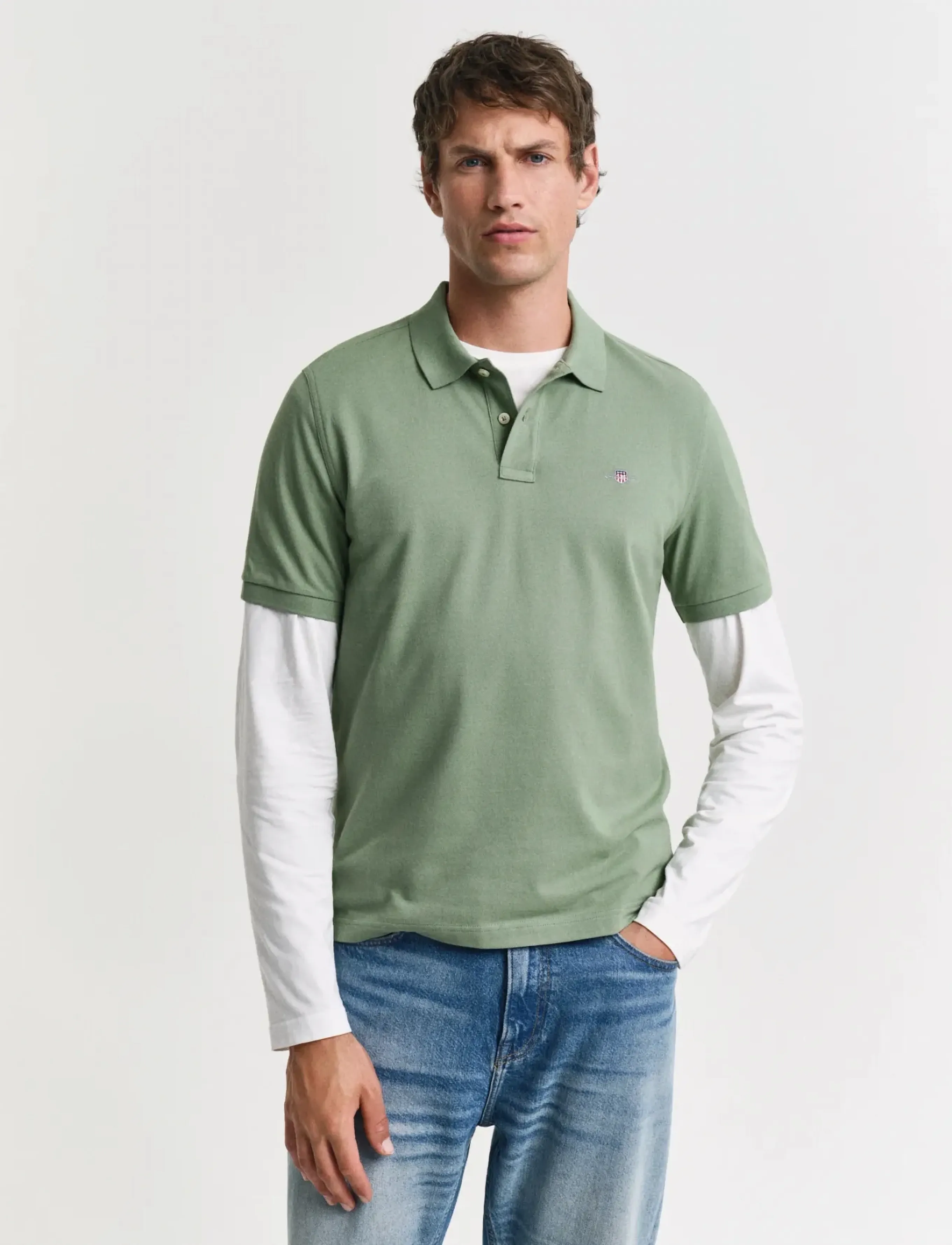 GANT Classic Regular Polo Shirt - GANT - KALAMATA GREEN / green