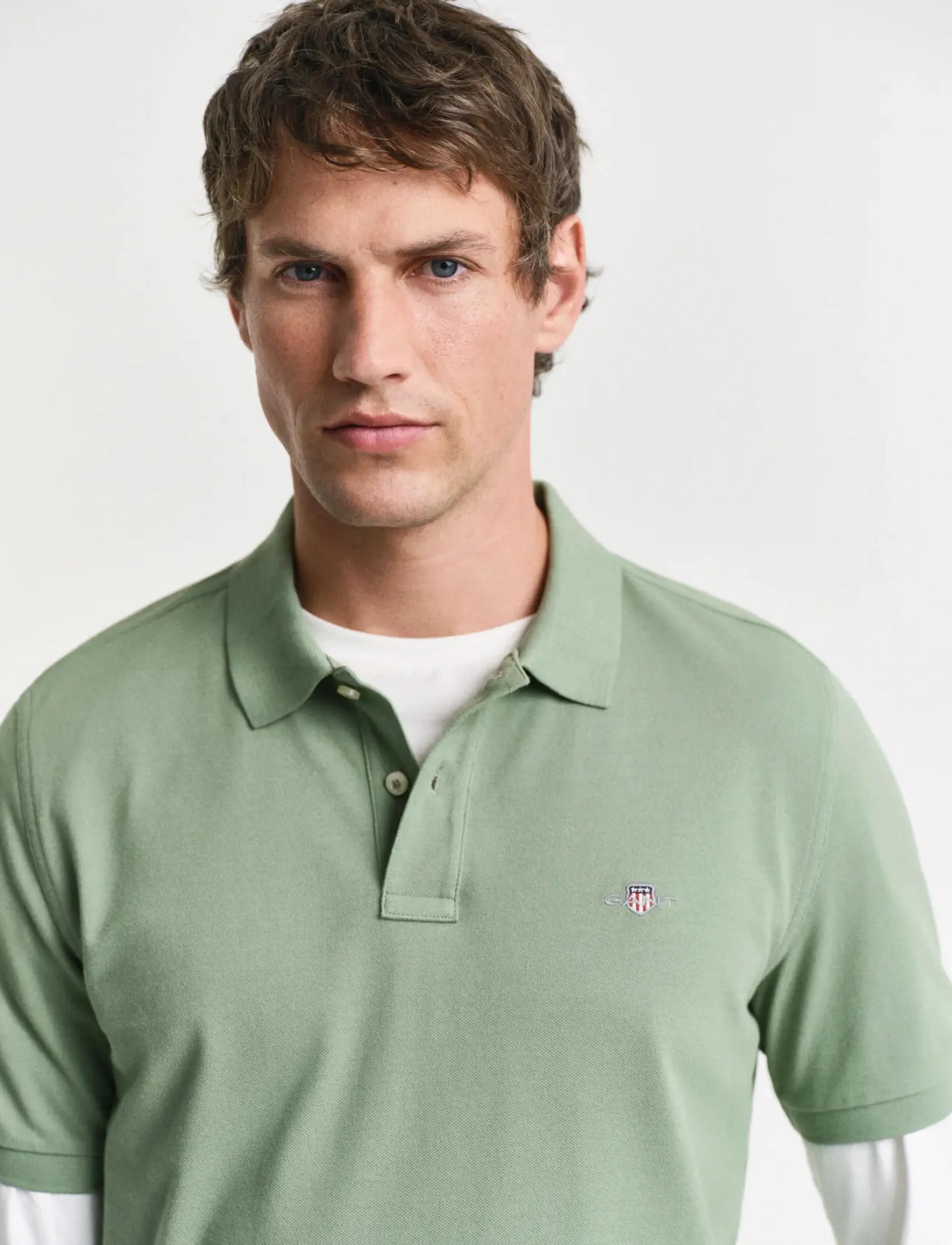 Gant - Classic Regular Polo Shirt - lühikeste varrukatega polod - kalamata green - 4