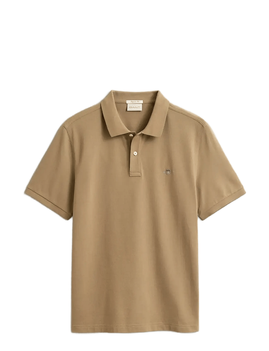 Gant - Classic Regular Polo Shirt - kurzärmelig - light taupe - 1