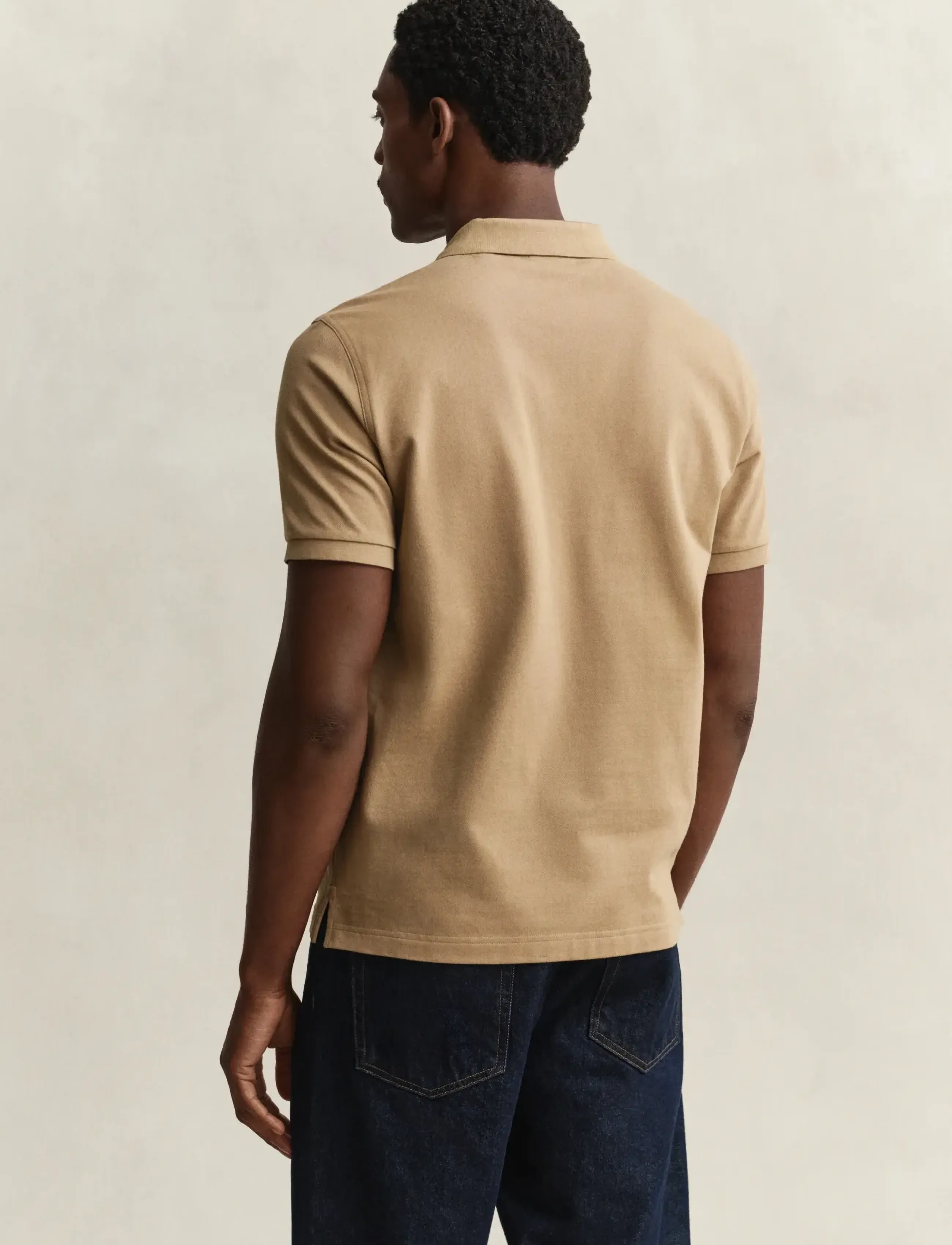 Gant - Classic Regular Polo Shirt - kurzärmelig - light taupe - 3