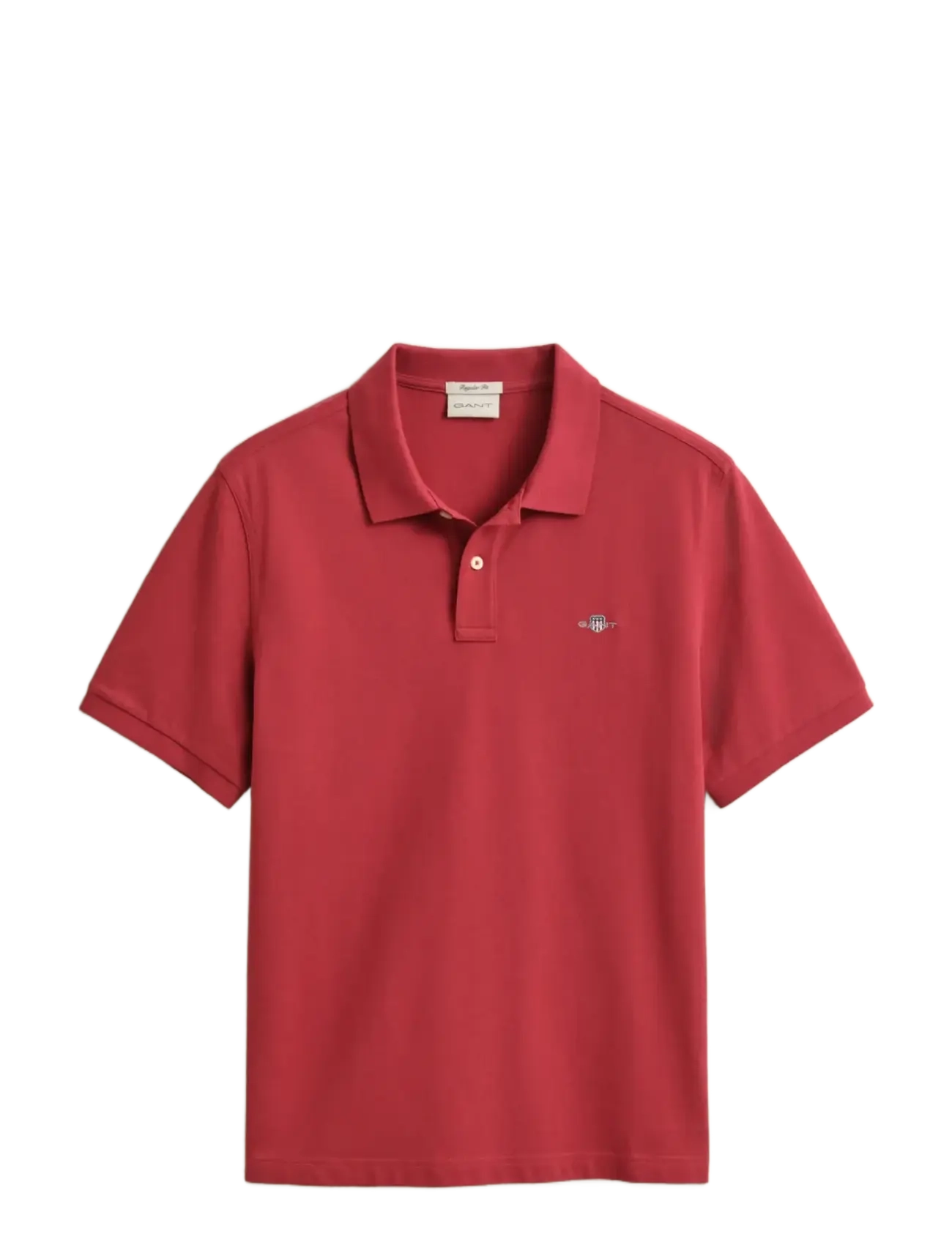 Gant Classic Regular Polo Shirt - Poloskjorter - MUTED RED / red