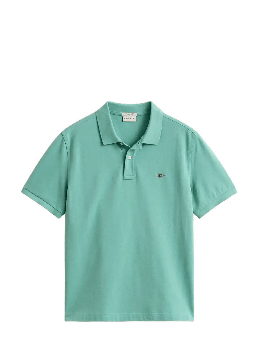 Gant - Classic Regular Polo Shirt - kurzärmelig - muted turquoise - 1
