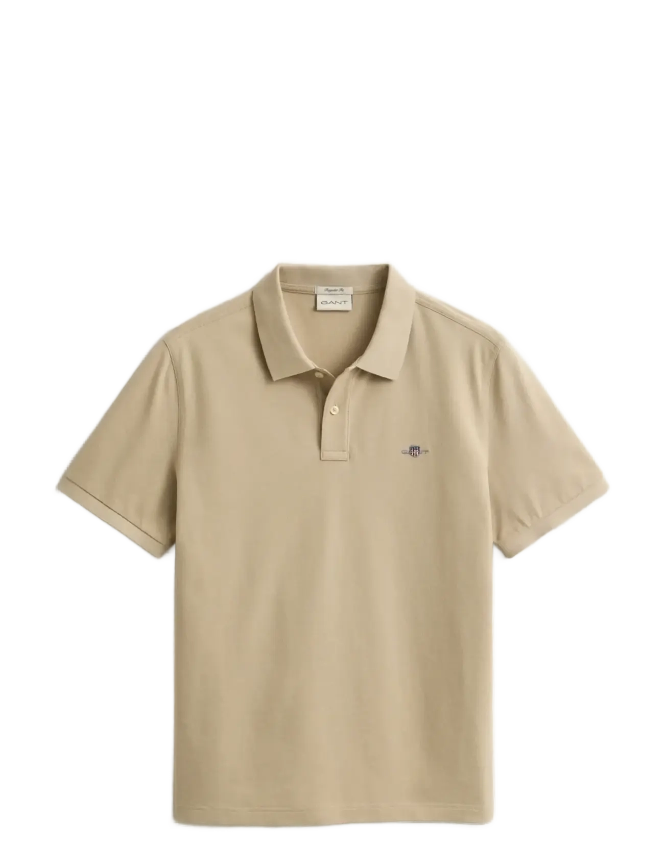 Gant - Classic Regular Polo Shirt - lühikeste varrukatega polod - oat beige - 1