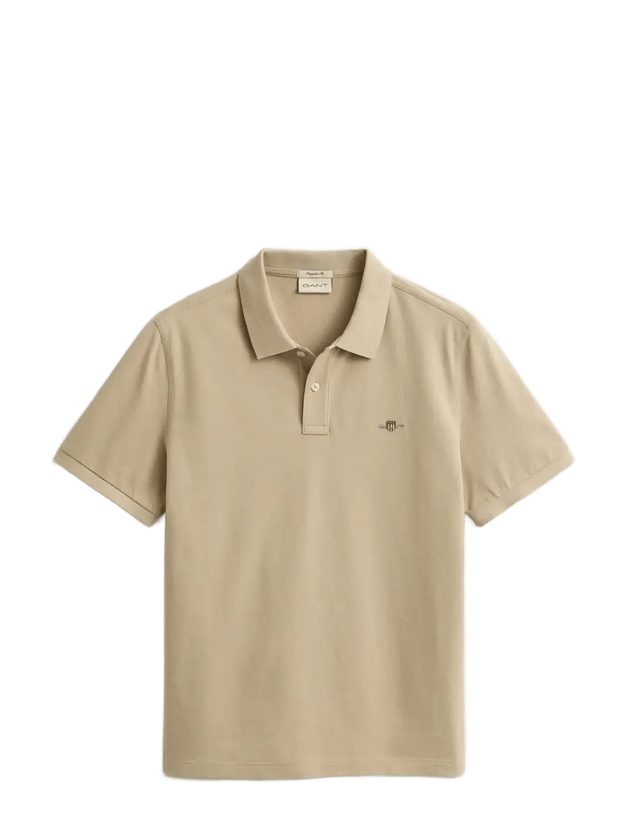 Gant - Classic Regular Polo Shirt - lühikeste varrukatega polod - oat beige - 1