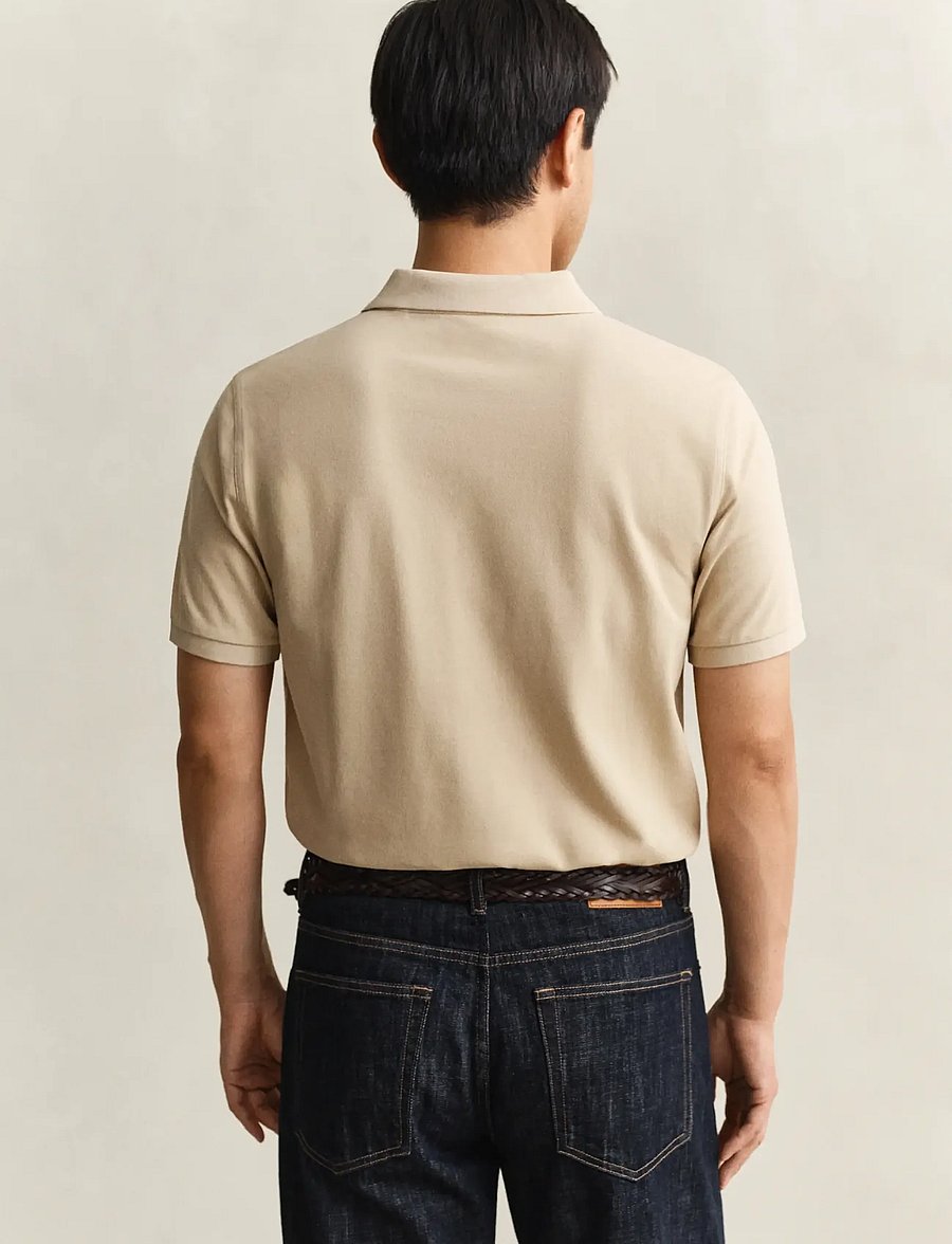 Gant - Classic Regular Polo Shirt - lühikeste varrukatega polod - oat beige - 2