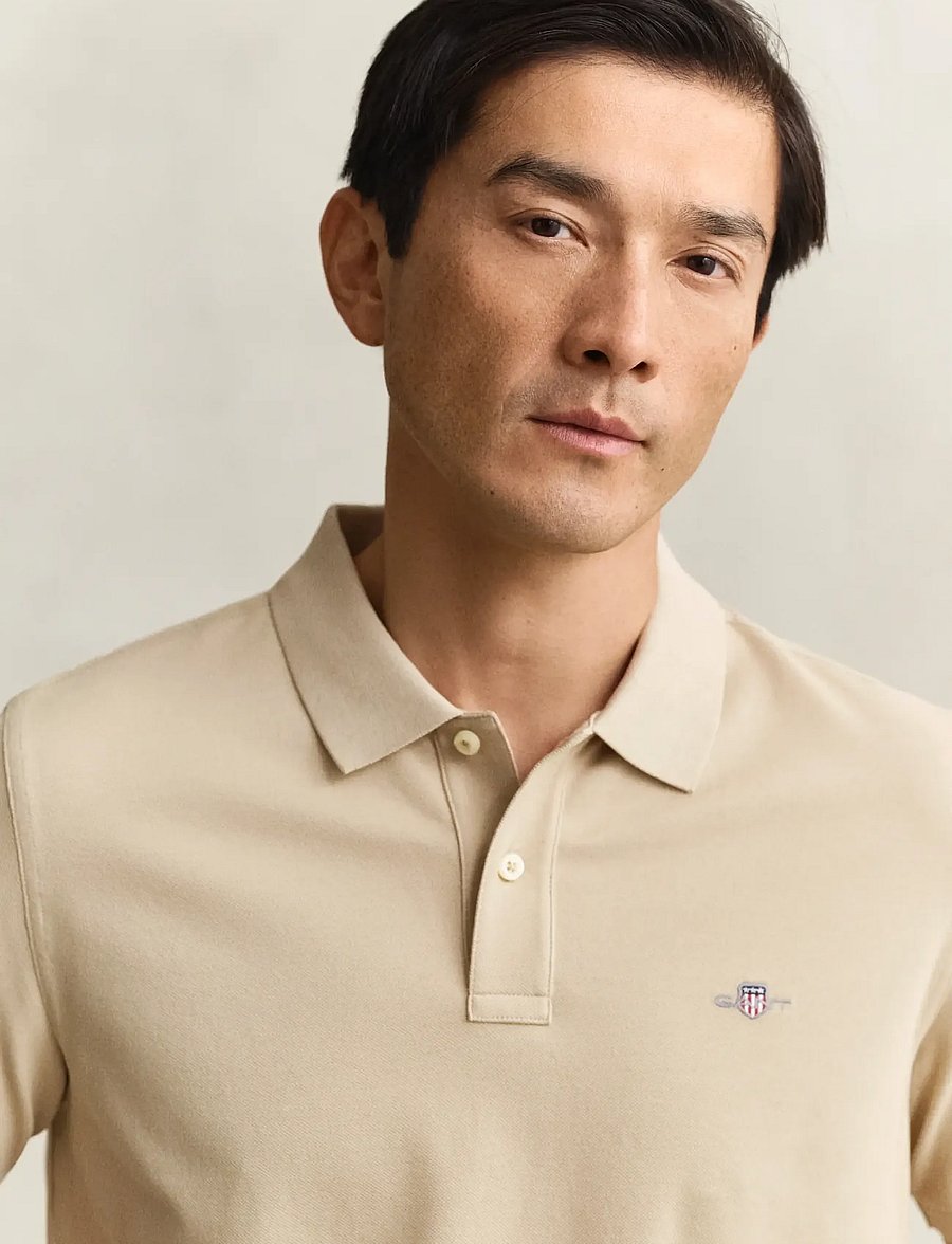 Gant - Classic Regular Polo Shirt - lühikeste varrukatega polod - oat beige - 3
