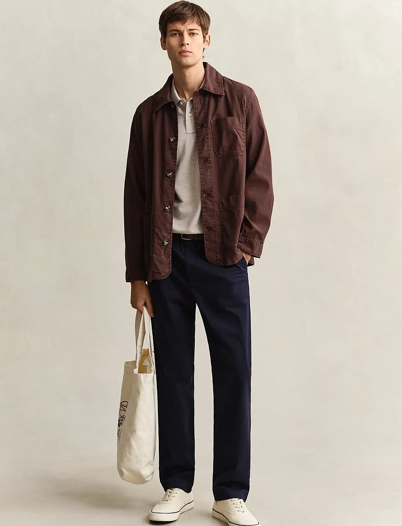 GANT - REG SHIELD SS PIQUE POLO - kurzärmelig - oat melange - 4