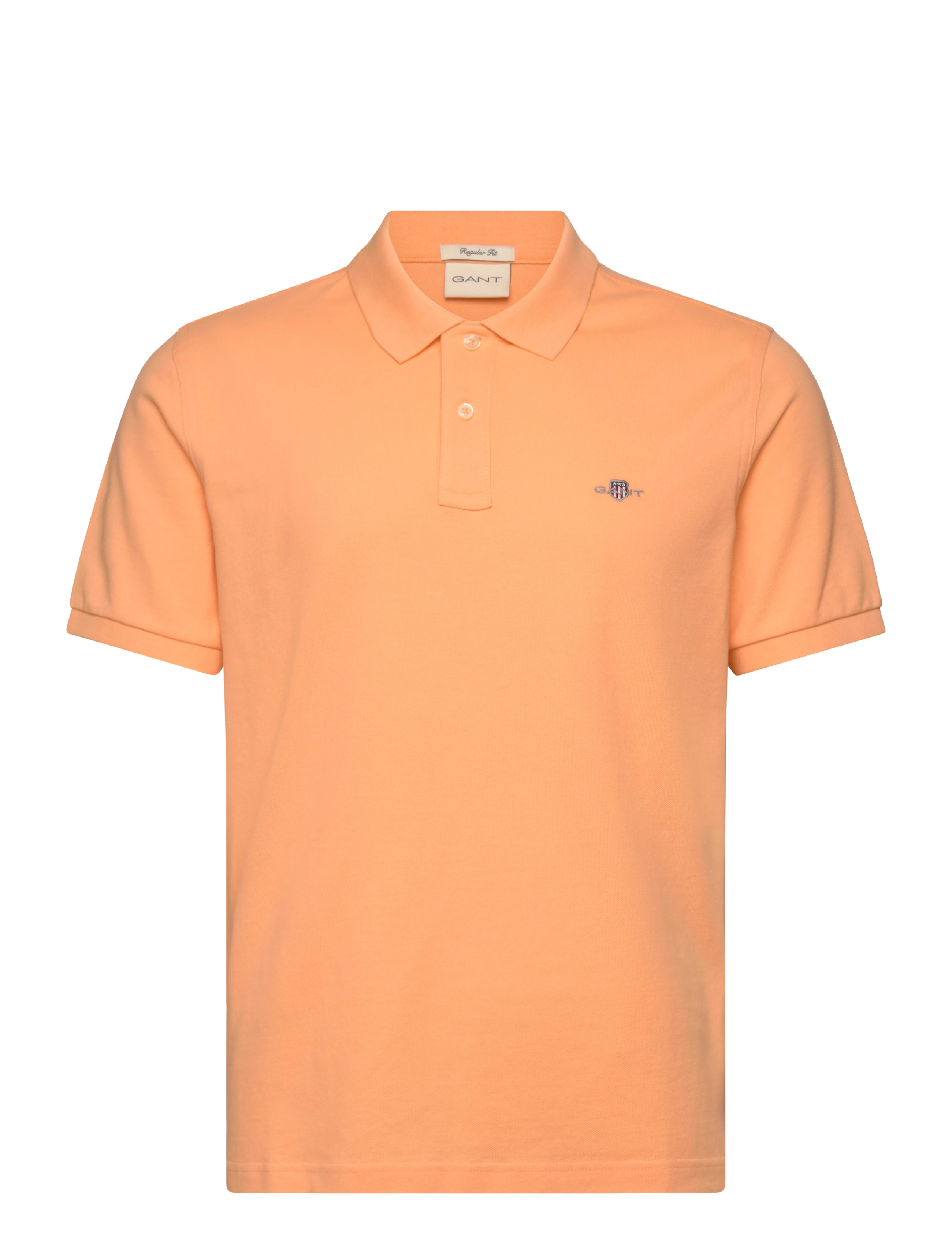Gant - Classic Regular Polo Shirt - lühikeste varrukatega polod - peachy orange - 1