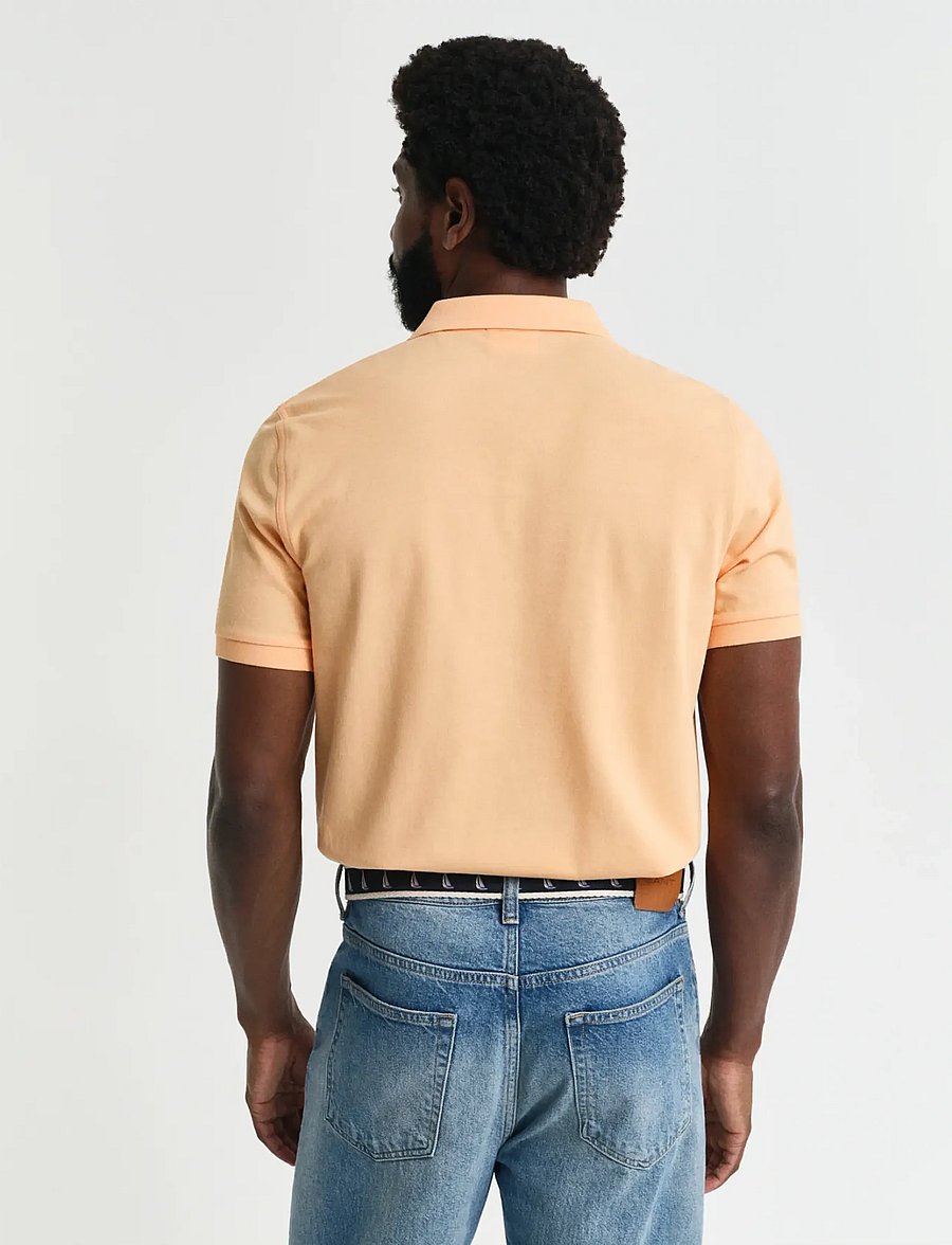 Gant - Classic Regular Polo Shirt - lühikeste varrukatega polod - peachy orange - 3