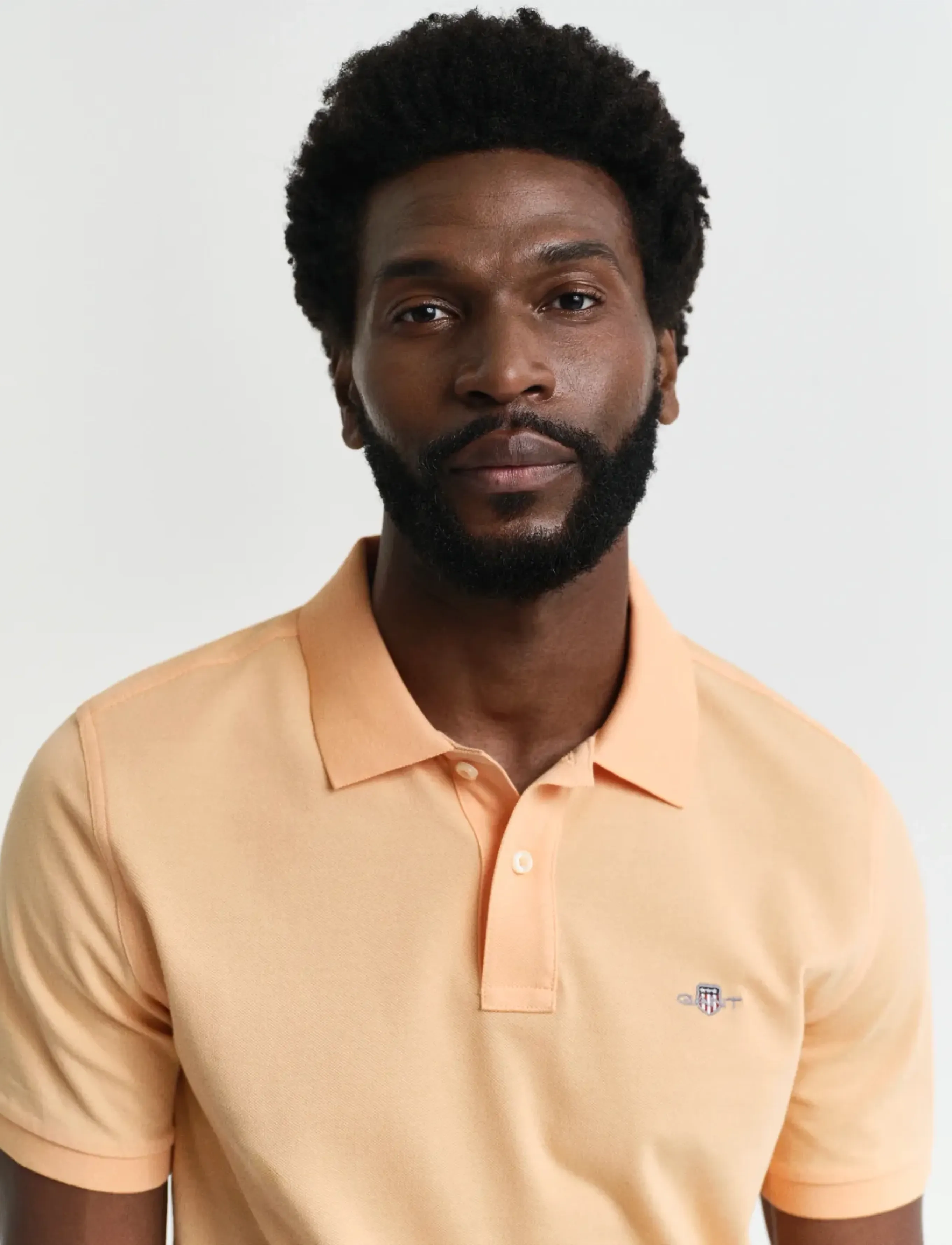 Gant - Classic Regular Polo Shirt - lühikeste varrukatega polod - peachy orange - 4
