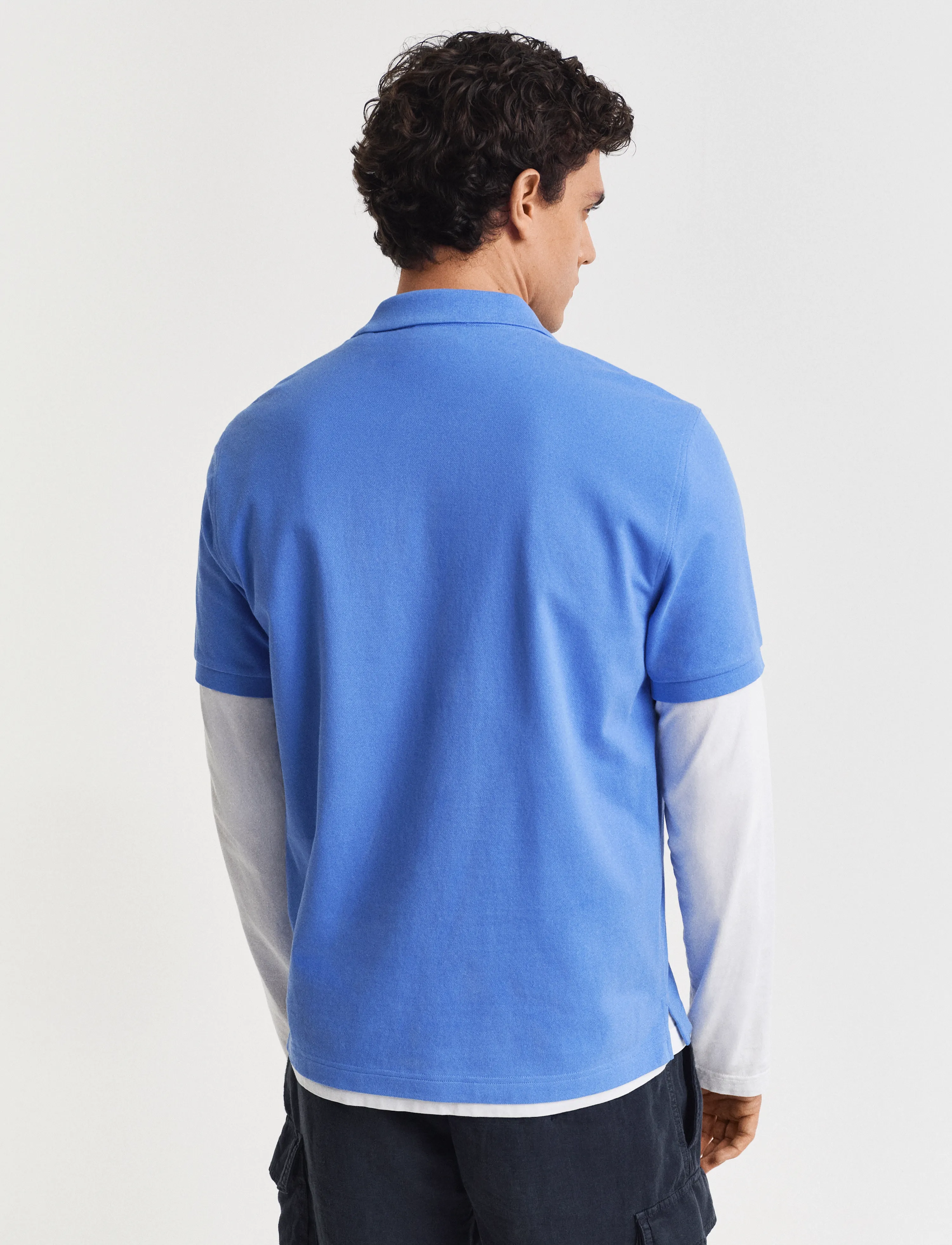 Gant - Classic Regular Polo Shirt - kortærmede poloer - perfect blue - 3