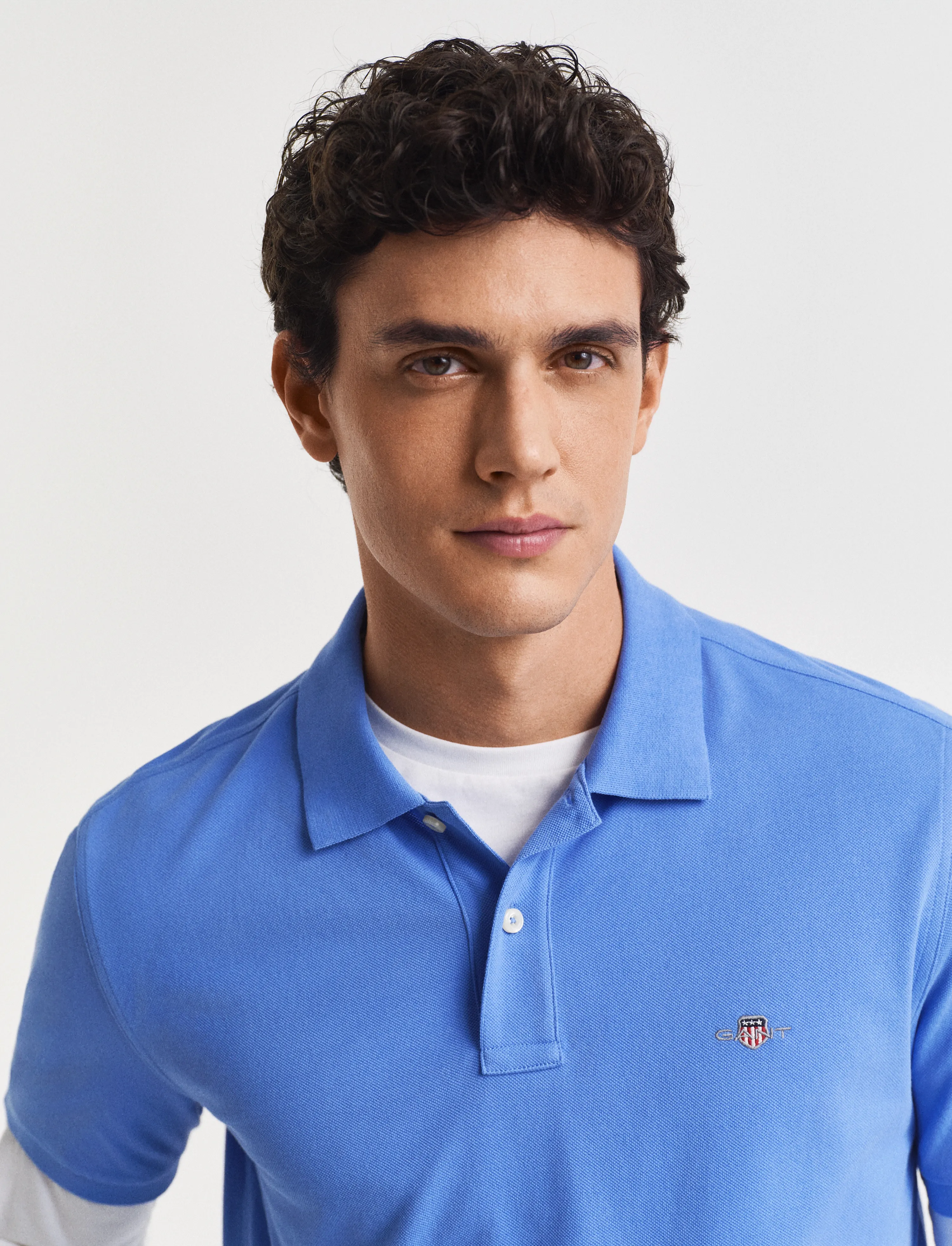 Gant - Classic Regular Polo Shirt - kortærmede poloer - perfect blue - 4