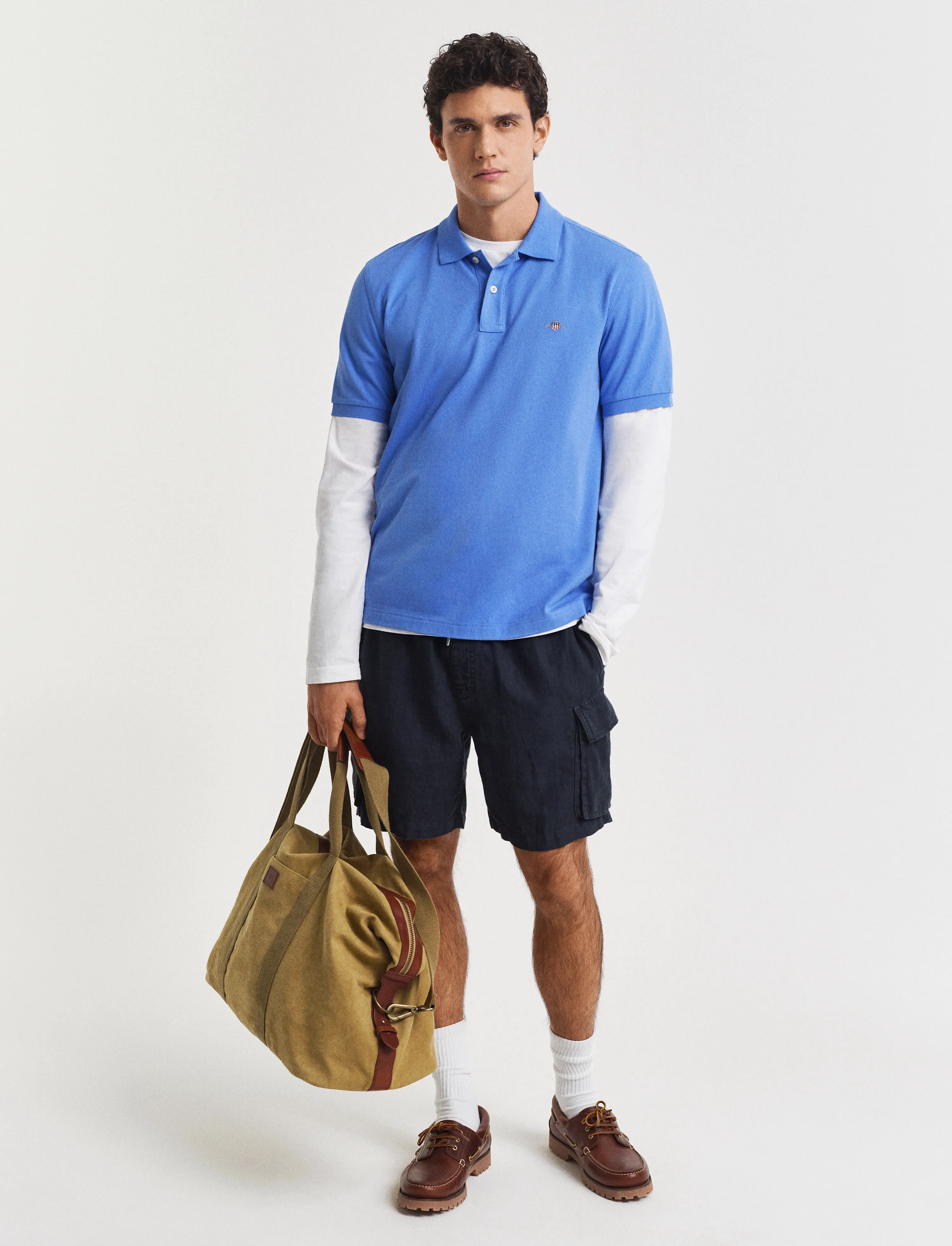 Gant - Classic Regular Polo Shirt - kortærmede poloer - perfect blue - 5