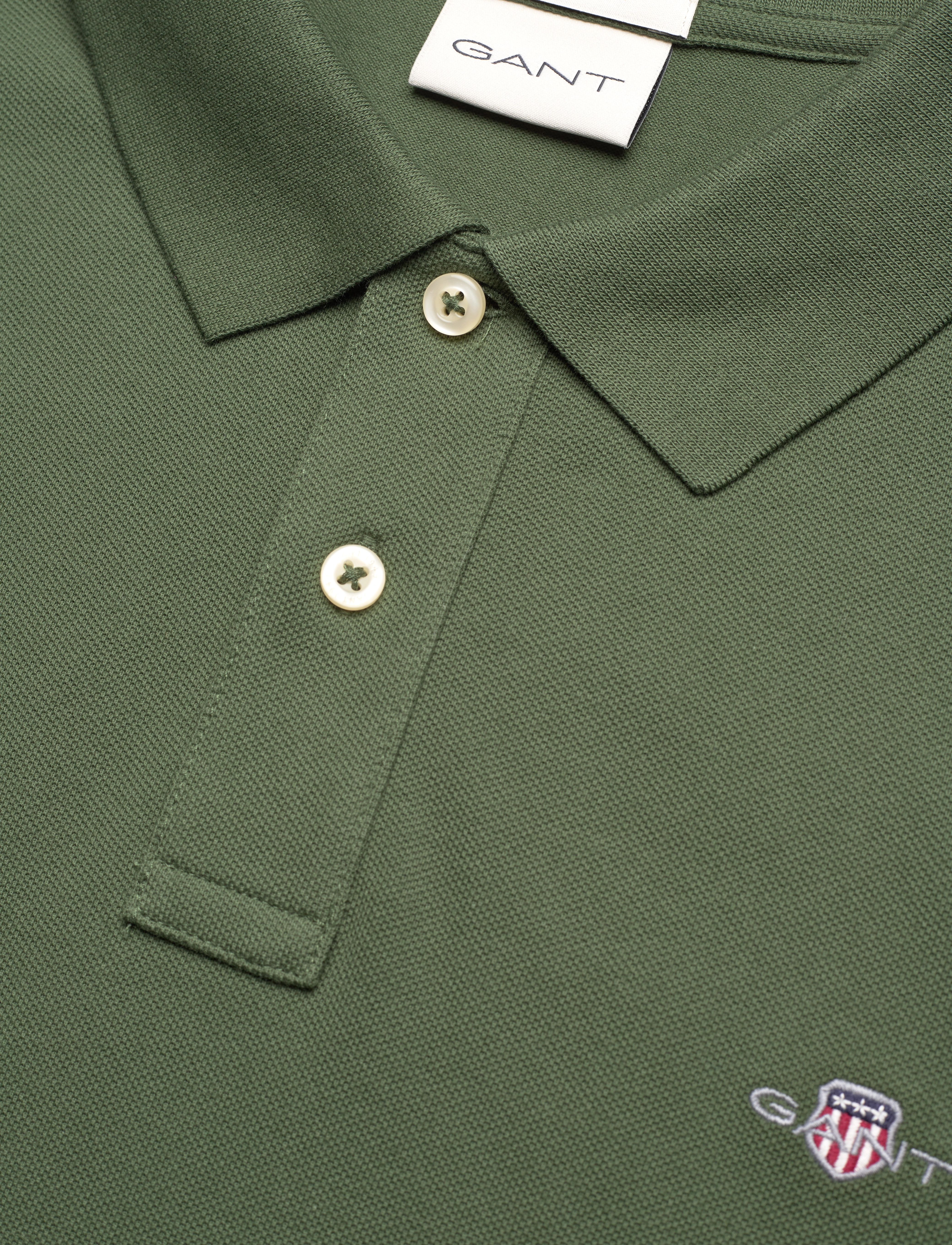 Gant - Classic Regular Polo Shirt - kurzärmelig - pine green - 2