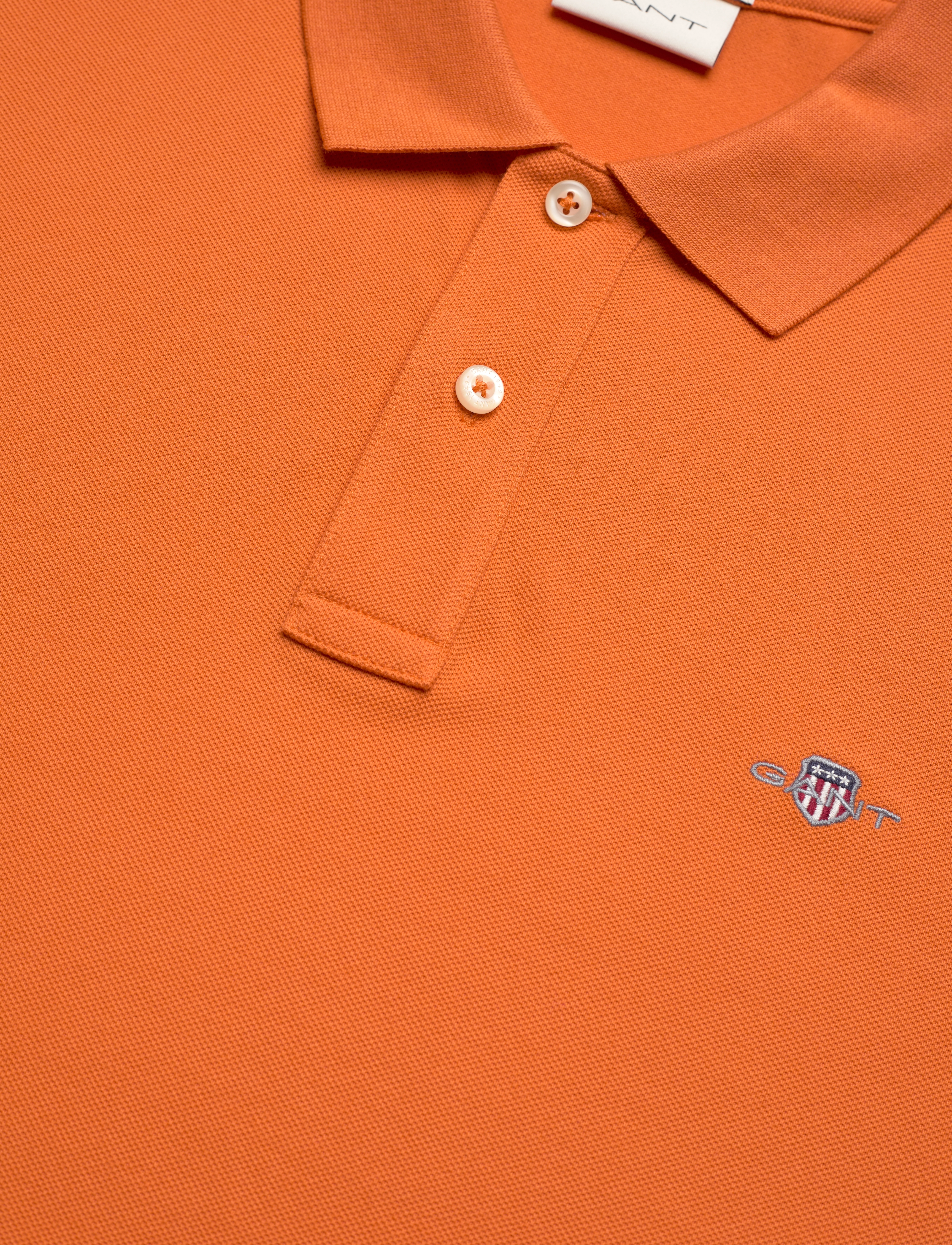 Gant - Classic Regular Polo Shirt - lühikeste varrukatega polod - pumpkin orange - 5