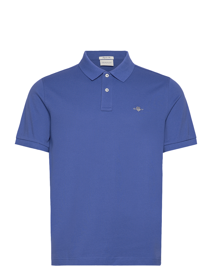 Gant - Classic Regular Polo Shirt - kortærmede poloer - rich blue - 1