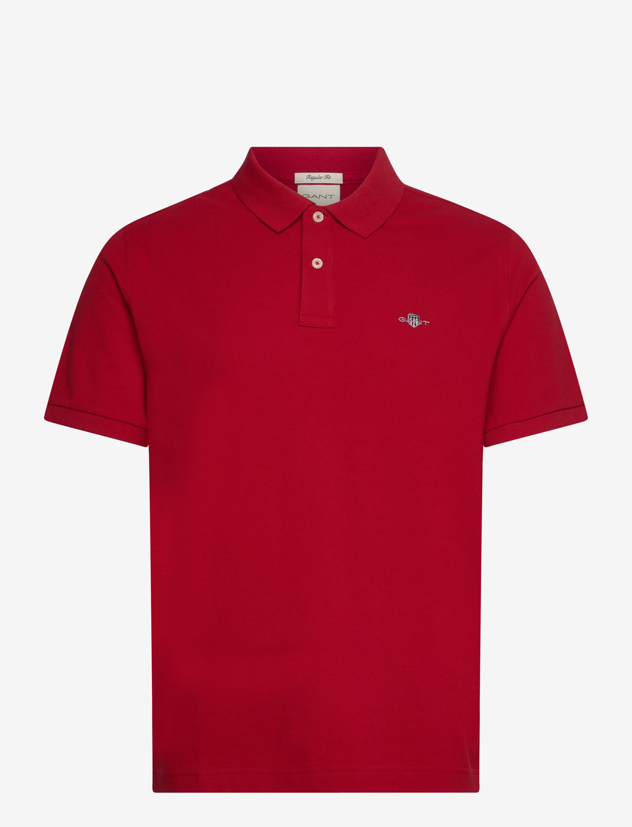 GANT - REG SHIELD SS PIQUE POLO - kortärmade pikéer - ruby red - 1