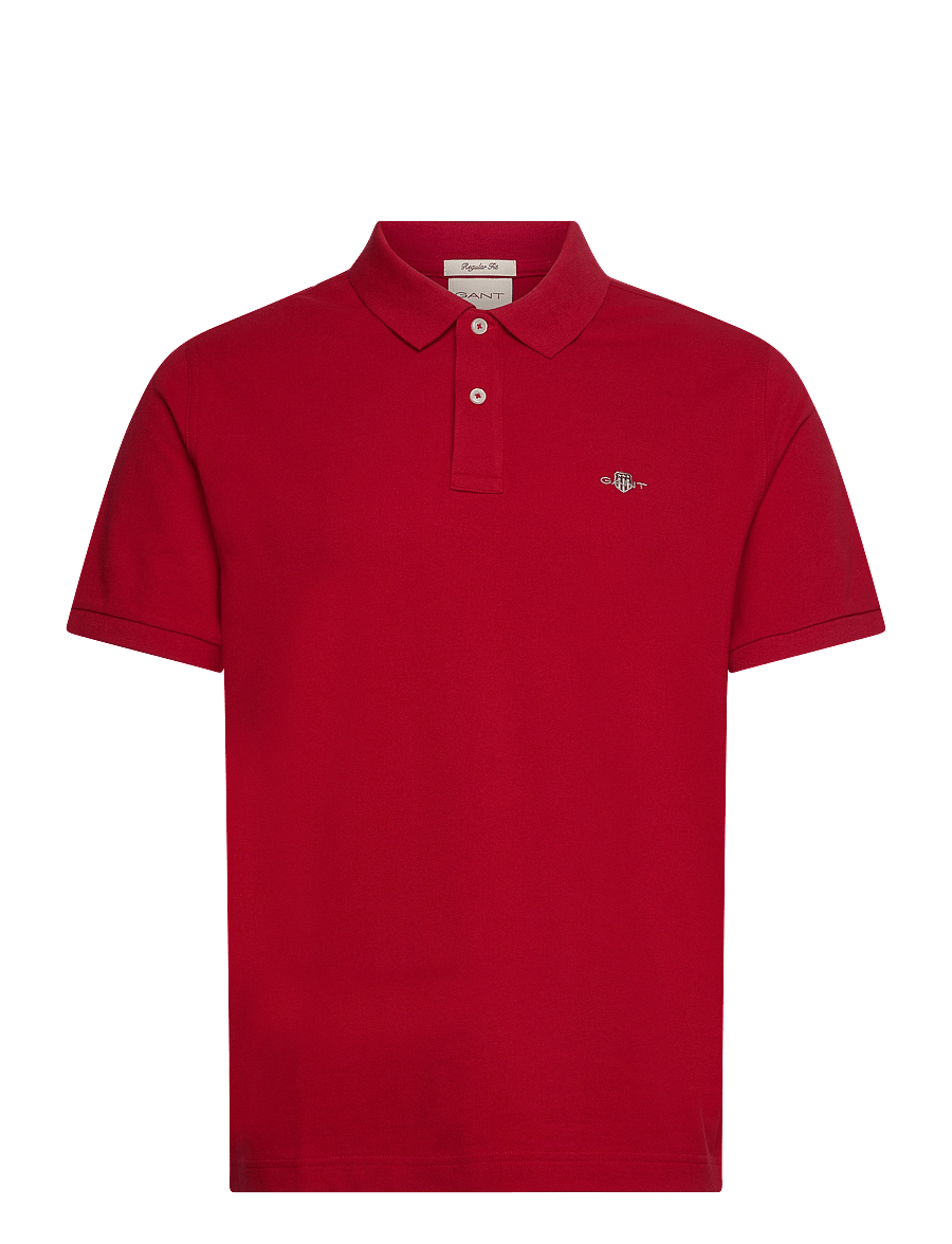 Gant - Classic Regular Polo Shirt - kurzärmelig - ruby red - 1