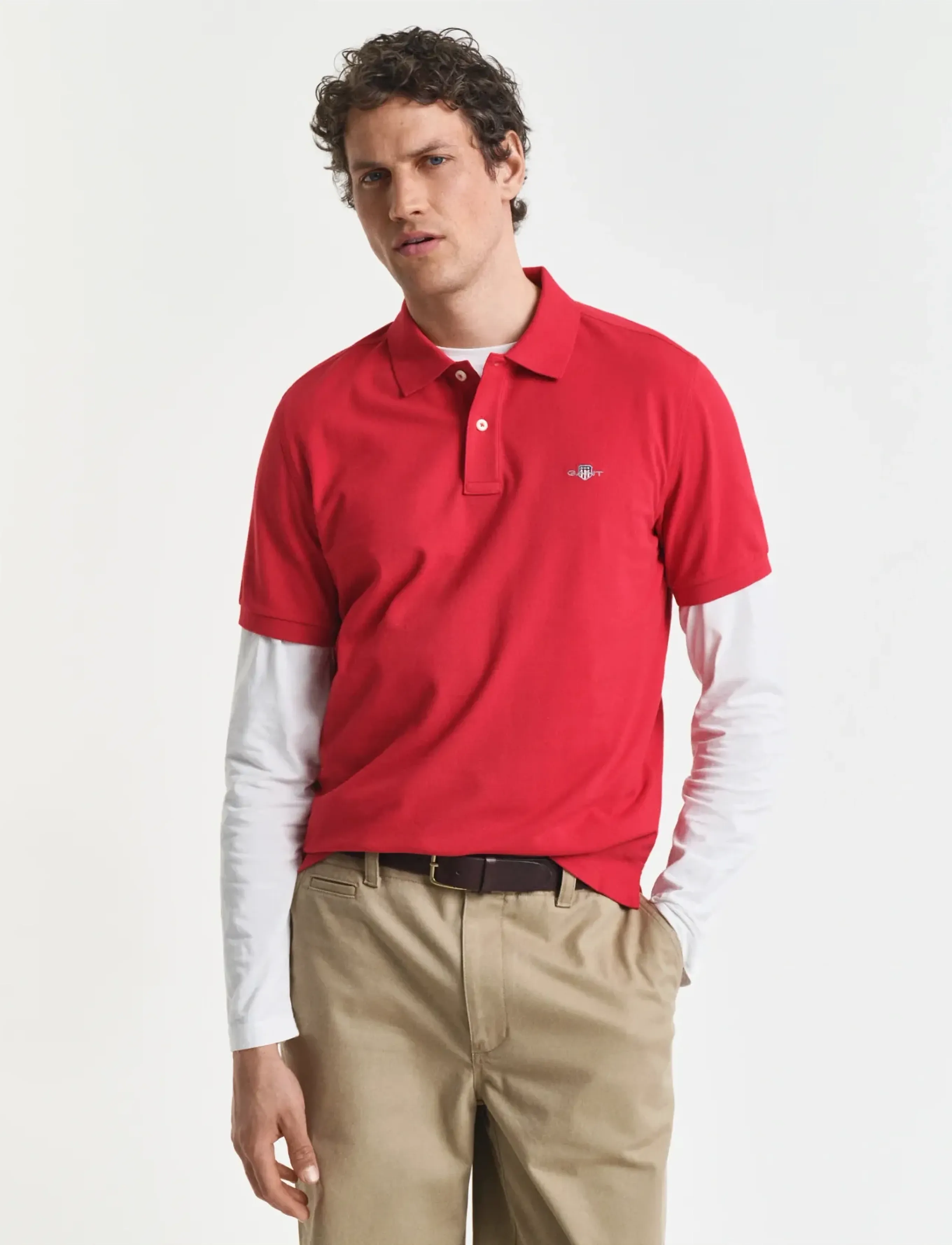 Gant Classic Regular Polo Shirt - Gant - RUBY RED / red